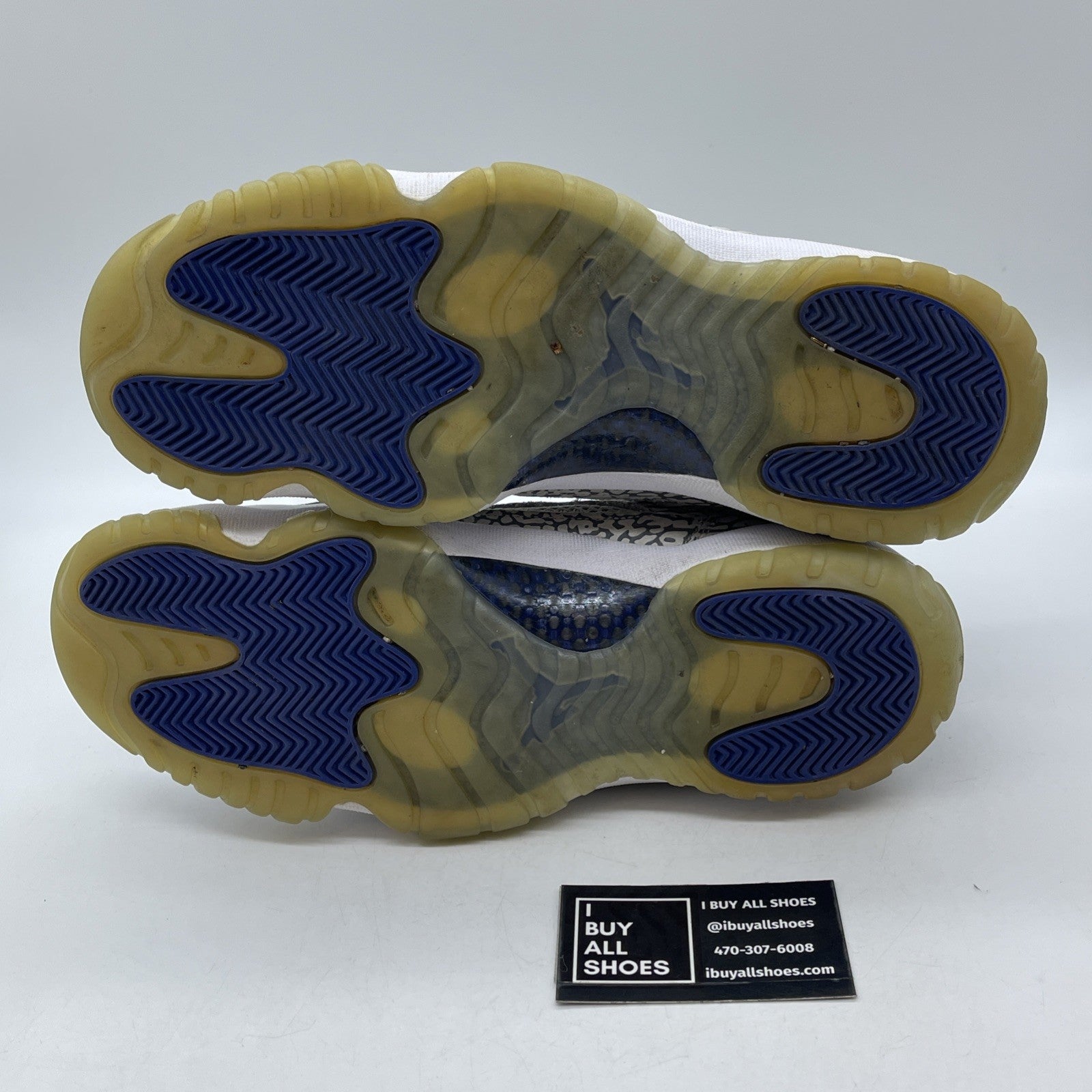 Size 11 - Air Jordan 11 Retro IE 2015 Low Cobalt White Grey Suede (306008-102)