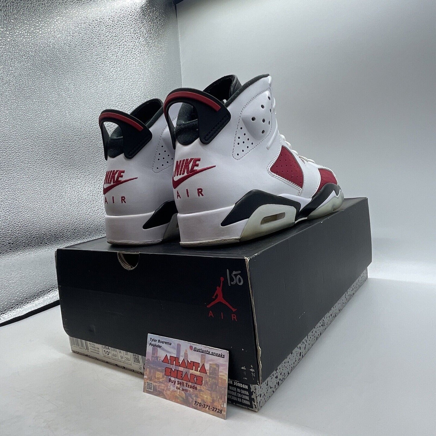 Size 10.5 - Jordan 6 Retro OG Mid Carmine White Black Red Leather  (CT8529-106)