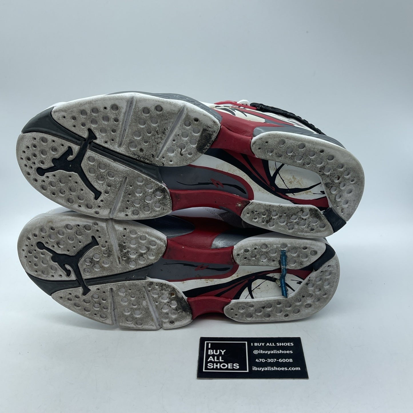 Size 9 - Jordan 8 Retro White 2013 Grey Suede Leather (305381-103)