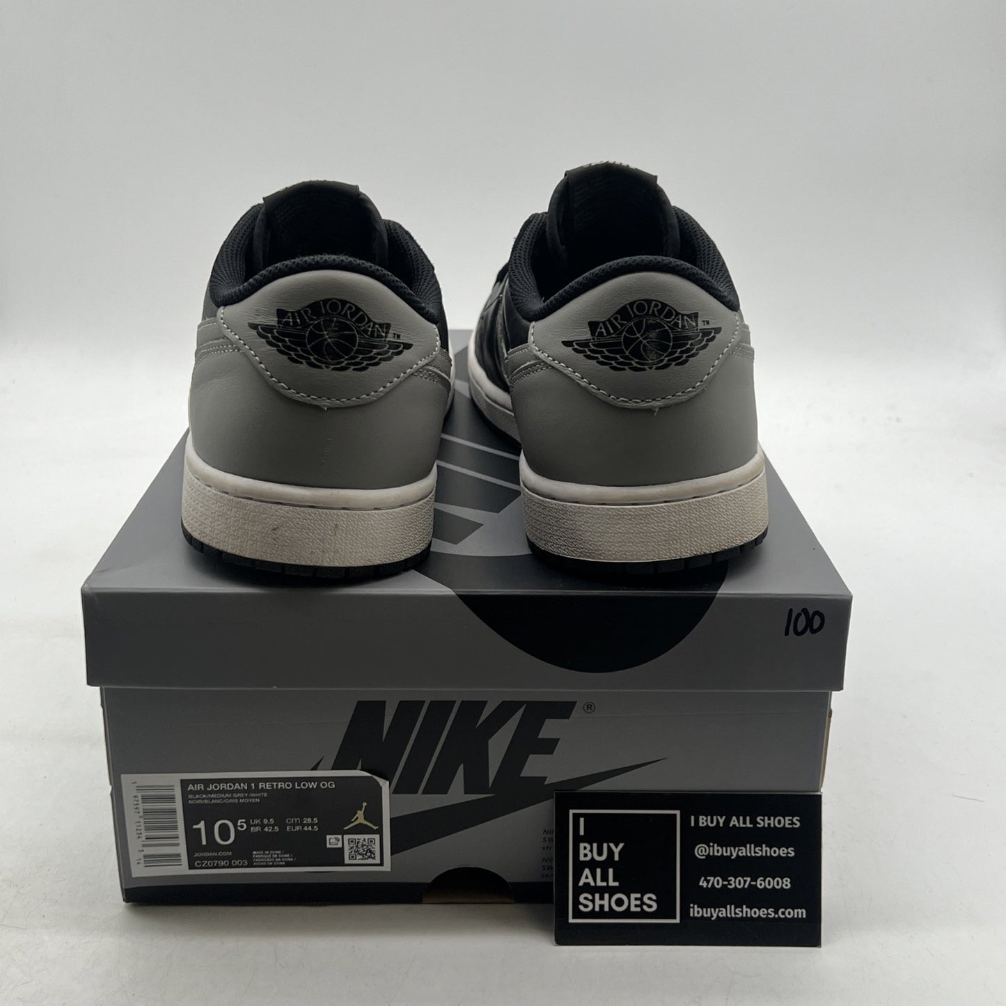 Size 10.5 - Air Jordan 1 Retro OG 2024 Low Shadow (CZ0790-003)