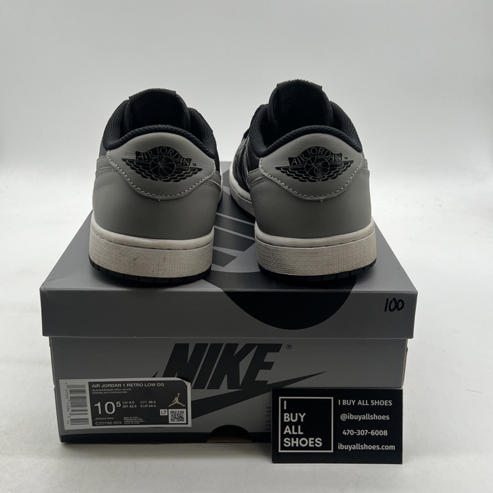 Size 10.5 - Air Jordan 1 Retro OG 2024 Low Shadow (CZ0790-003)