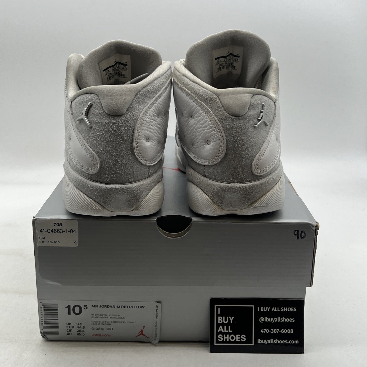 Size 10.5 - Air Jordan 13 Retro Low Pure Money (310810-100)