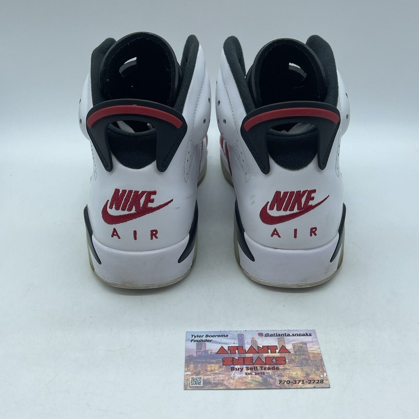 Size 10.5 - Jordan 6 Retro OG Mid Carmine White Black Suede (CT8529-106)