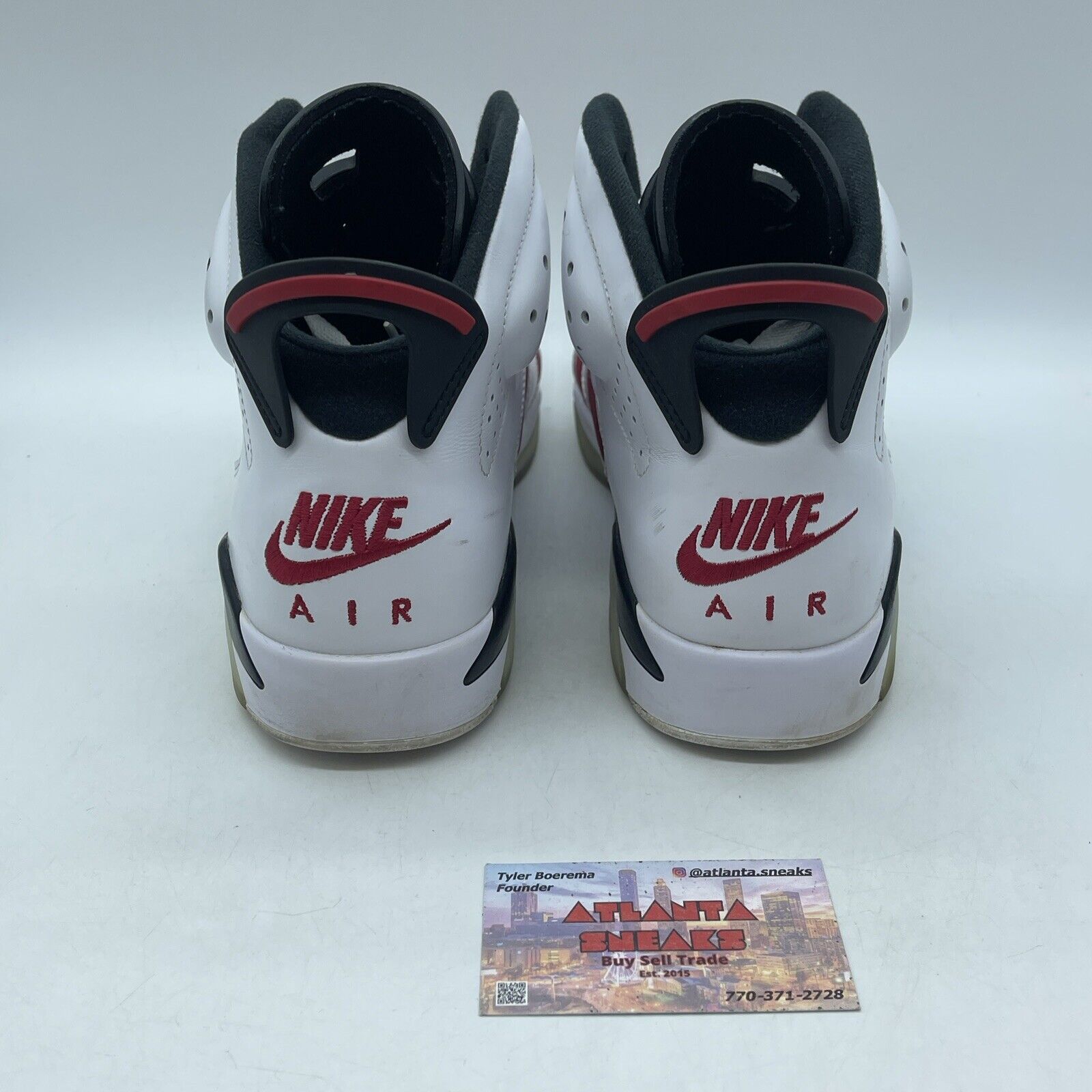 Size 10.5 - Jordan 6 Retro OG Mid Carmine White Black Suede (CT8529-106)