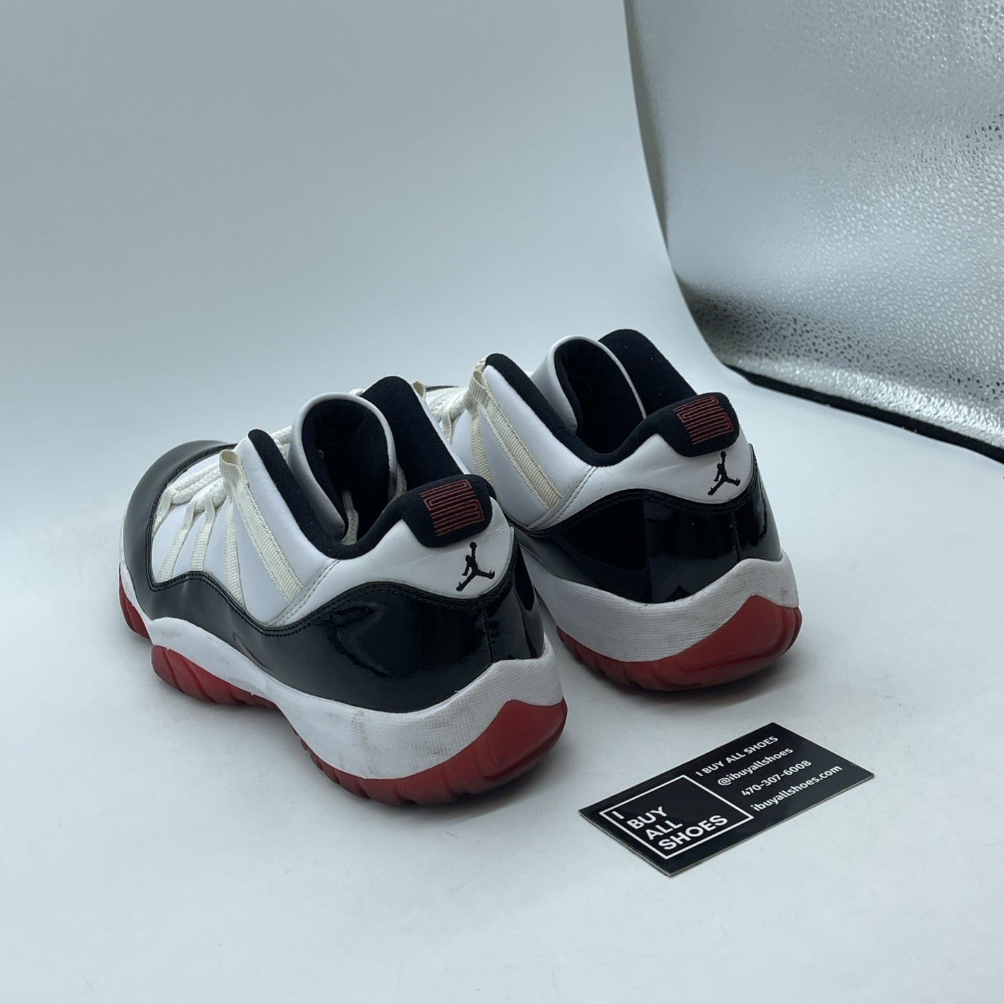 Size 10 - Air Jordan 11 Retro Low Concord-Bred Black White Leather (AV2187-160)