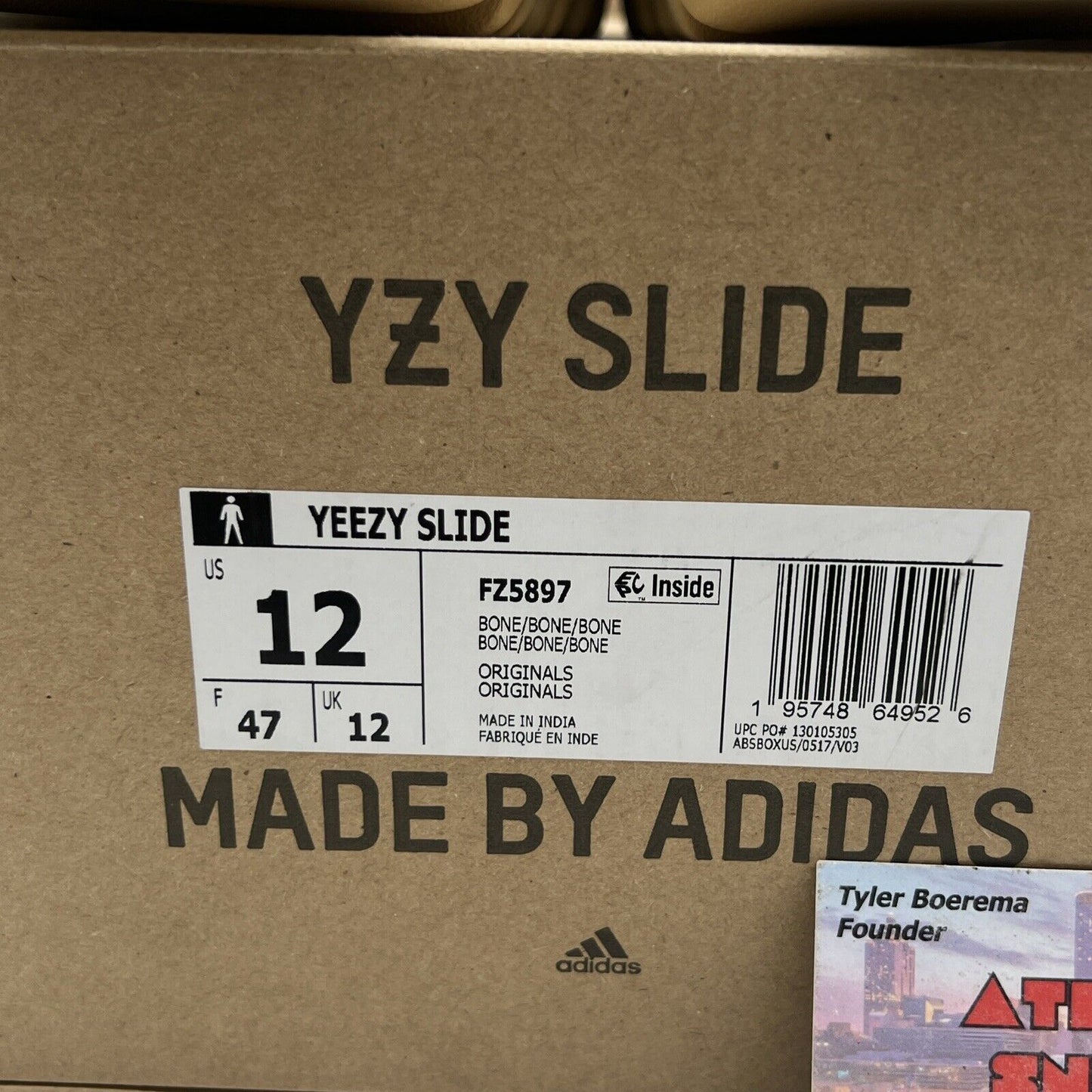 Size 12 - adidas Yeezy Slide Bone (FZ5897)