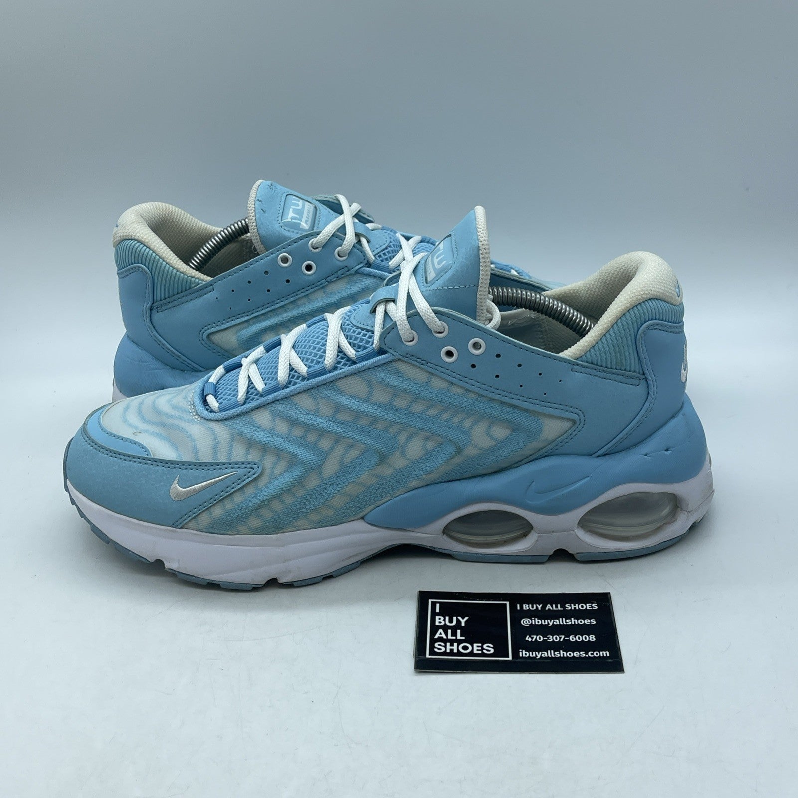 Size 12 - Nike Air Max TW Ocean Bliss Blue White Leather Suede (FD0733-442)