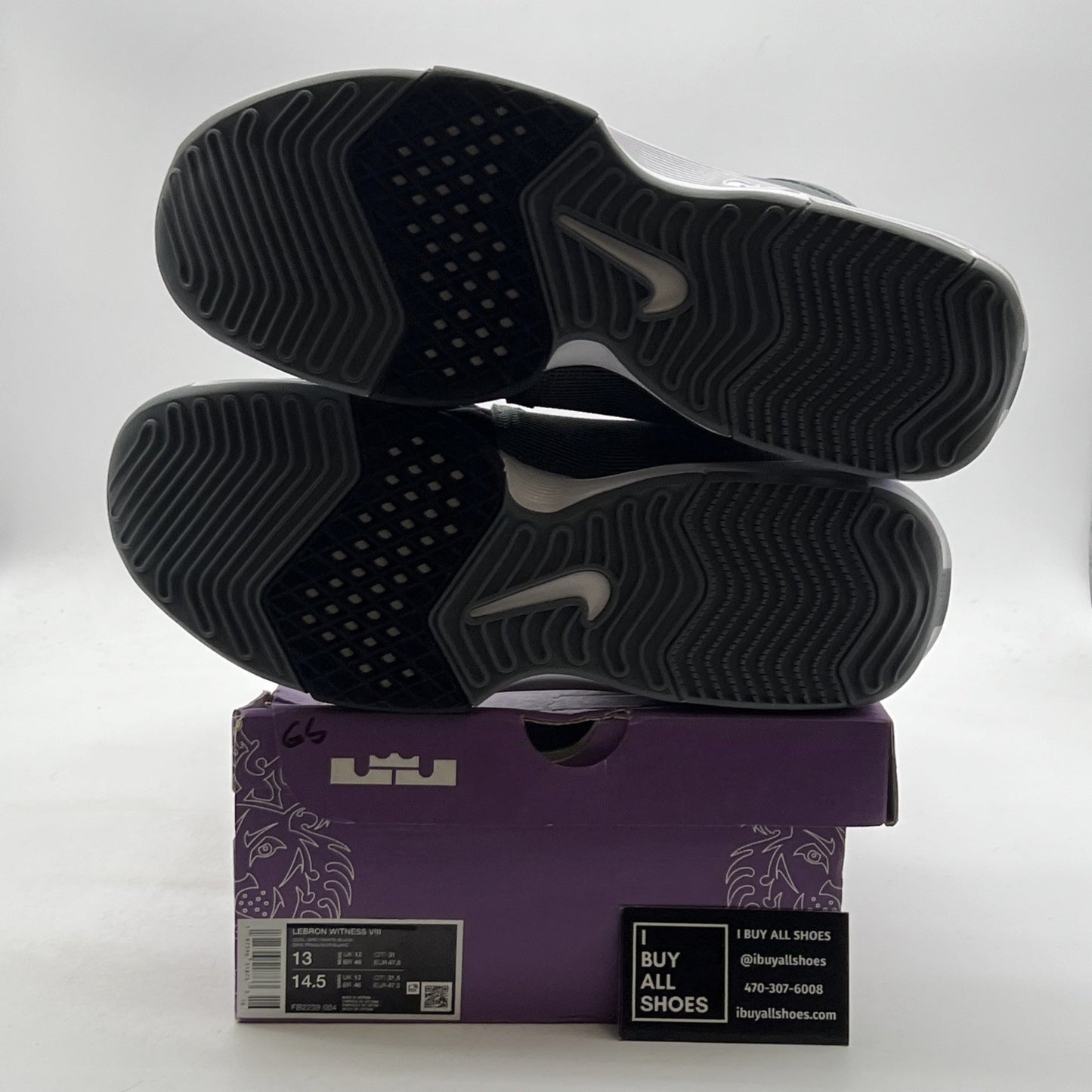 Size 13 - Nike LeBron Witness 8 Cool Grey Black (FB2239-004)