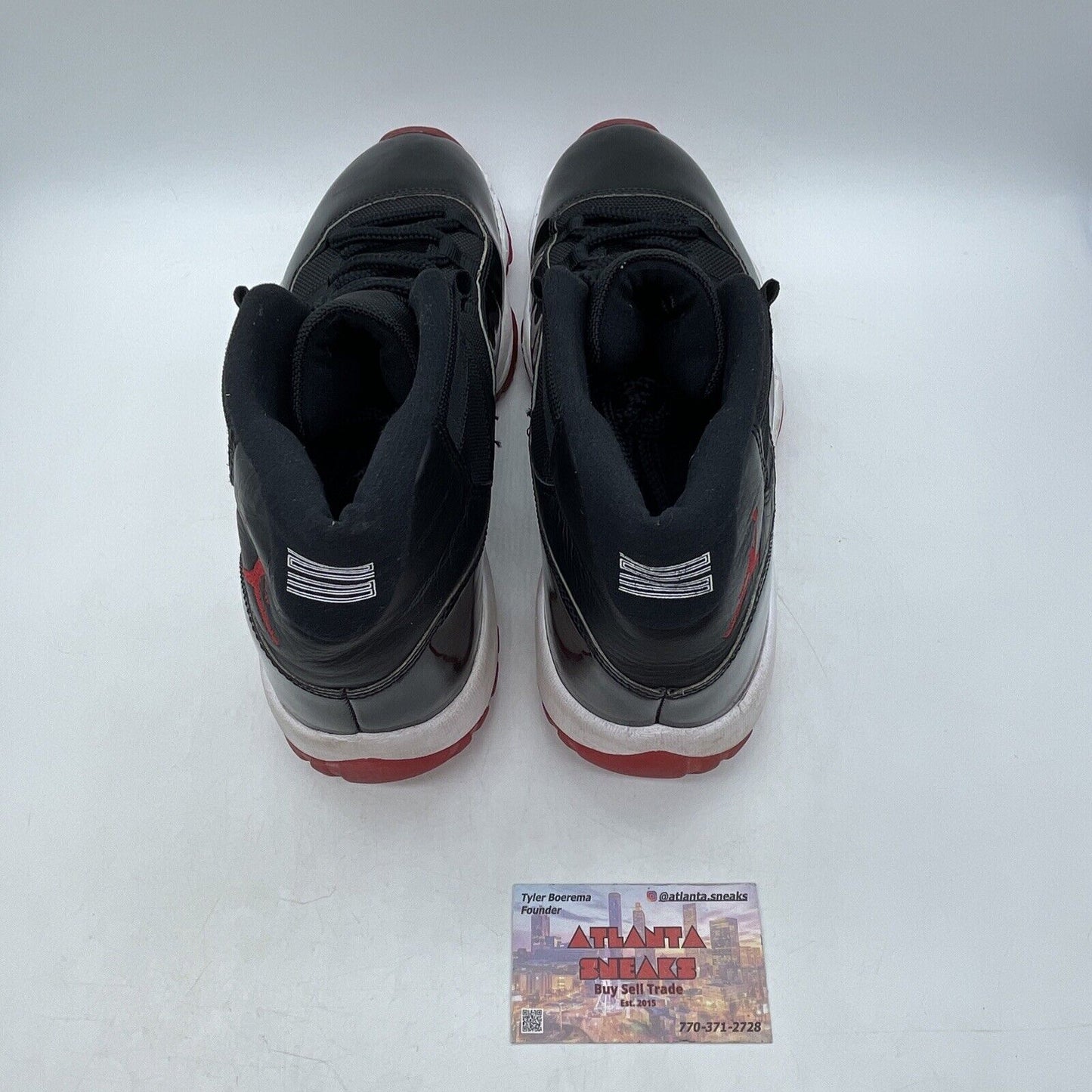 Size 11.5 - Jordan 11 Retro High Bred Red Black White Leather (378037-061)