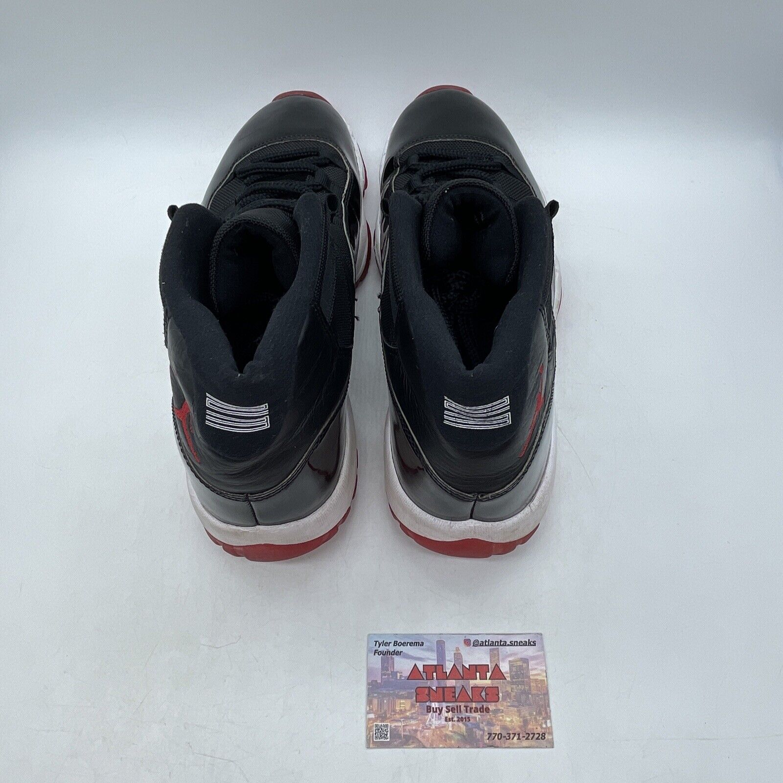 Size 11.5 - Jordan 11 Retro High Bred Red Black White Leather (378037-061)