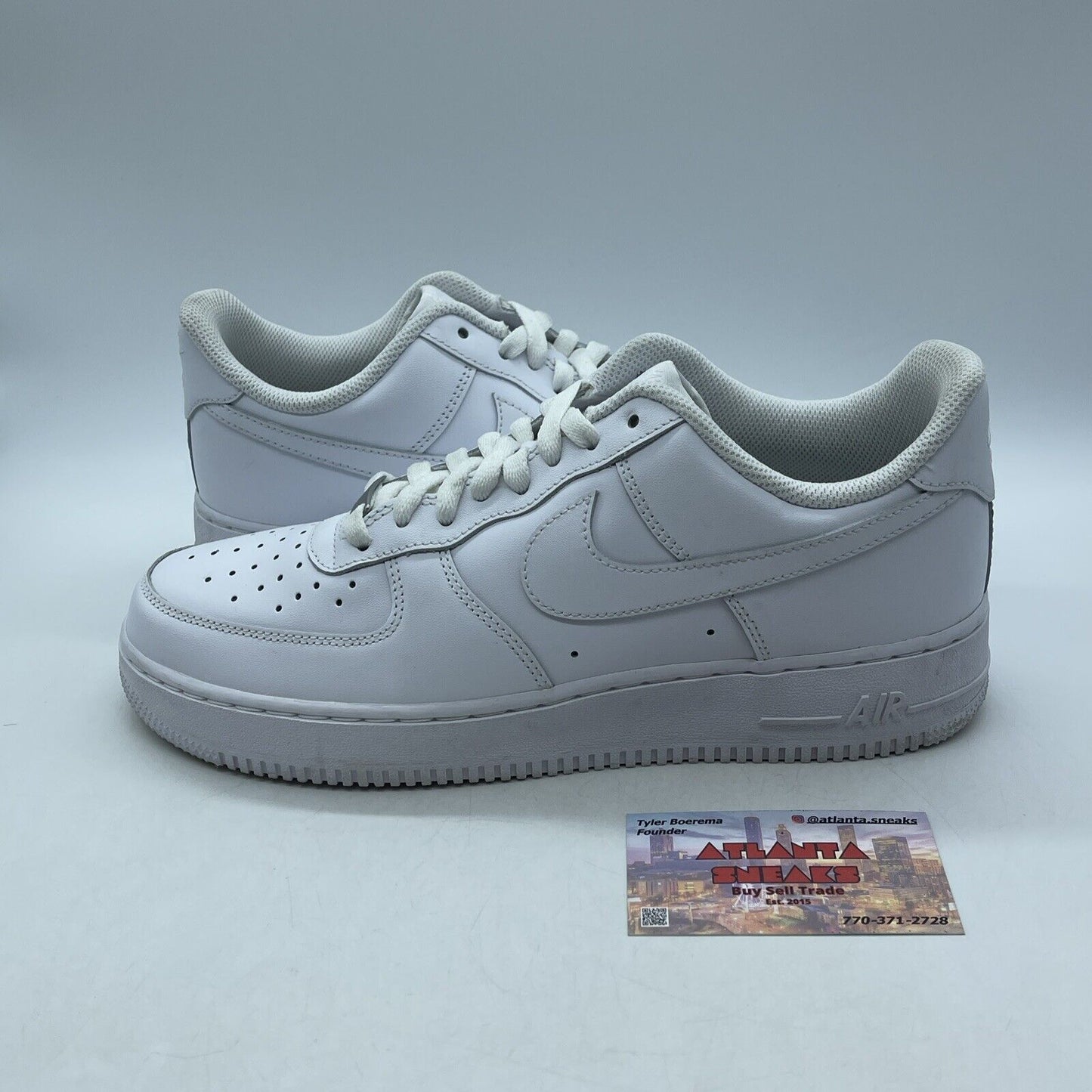 Size 9.5 - Nike Air Force 1 '07 Low Triple White Leather (CW2288-111)