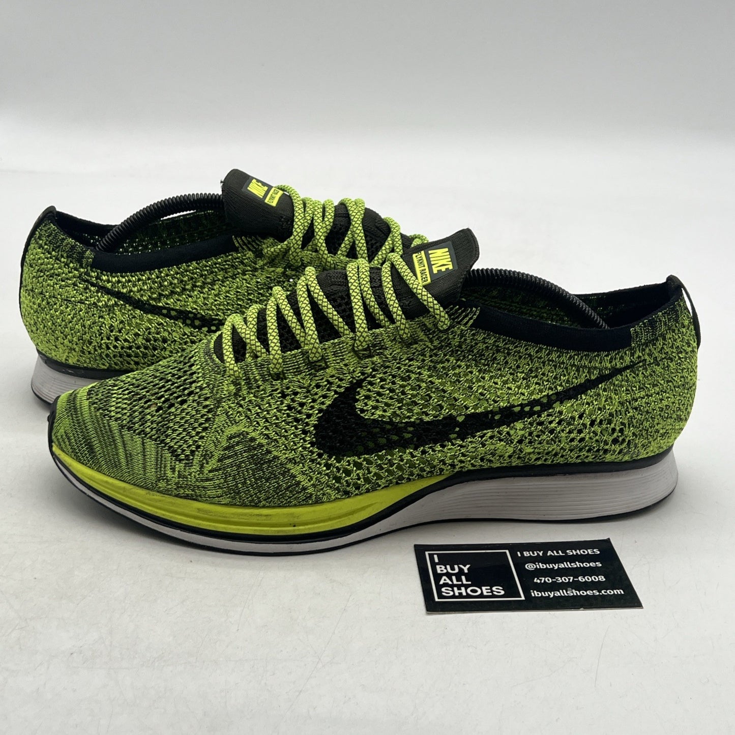 Size 12 - Nike Flyknit Racer Volt Sequoia (526628-731)