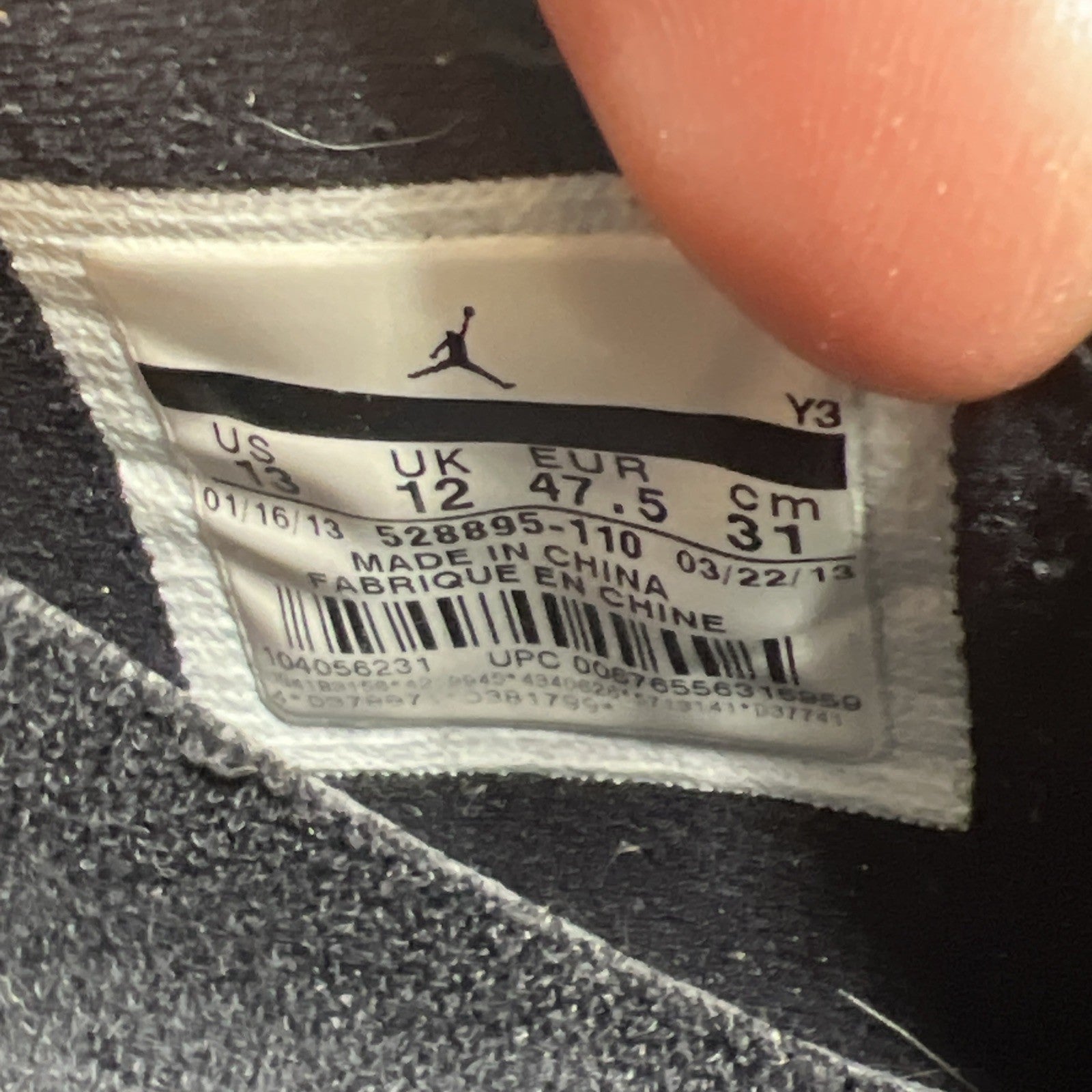 Size 13 - Air Jordan 11 Retro Low Tuxedo (528895-110)