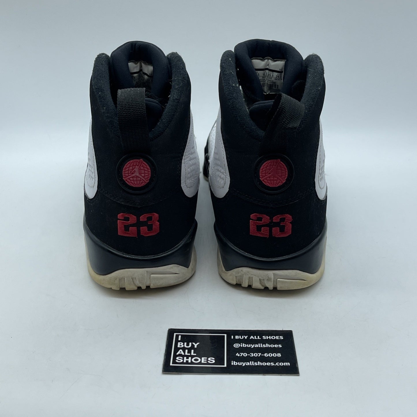 Size 11.5 - Jordan 9 Retro space jam 2016 Black White Suede (302370-112)