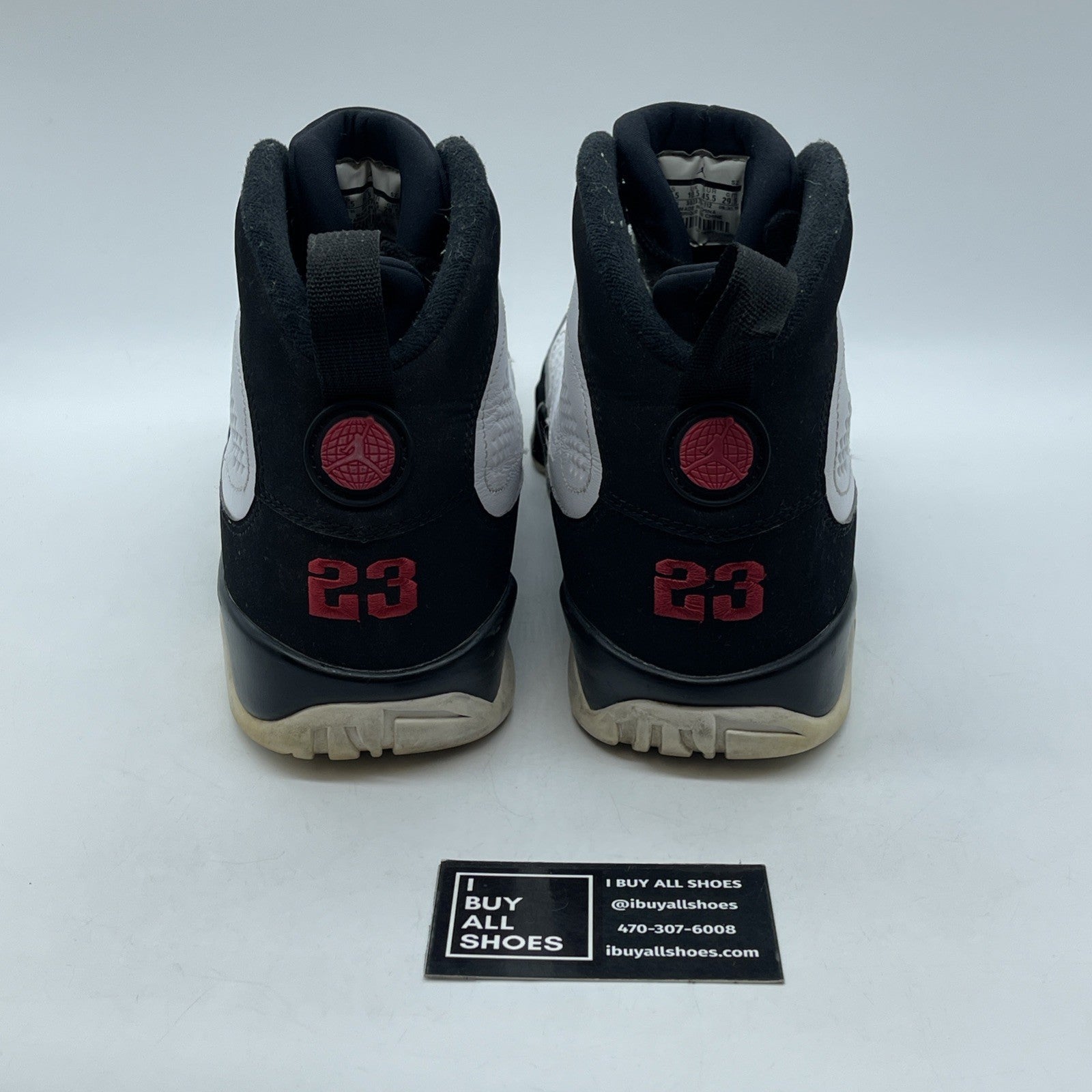 Size 11.5 - Jordan 9 Retro space jam 2016 Black White Suede (302370-112)