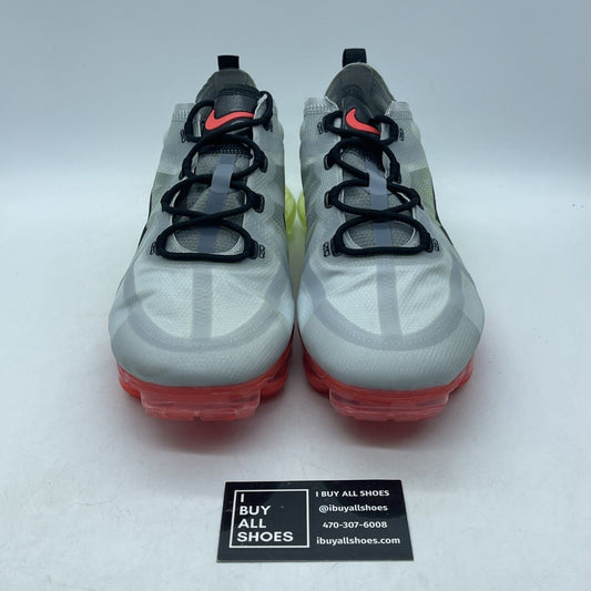 Size 12 - Nike Air VaporMax 2019 Neon Collection Grey Black Leather (AR6631-007)