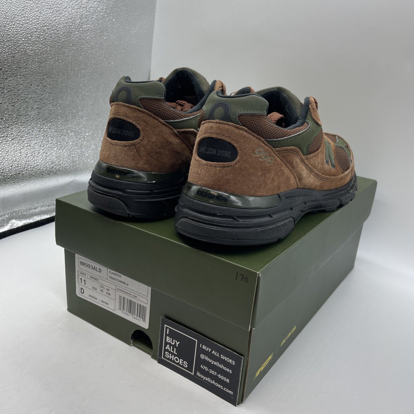 Size 11 - Aimé Leon Dore x New Balance 993 Made in USA Beef &Broccoli (MR993ALD)