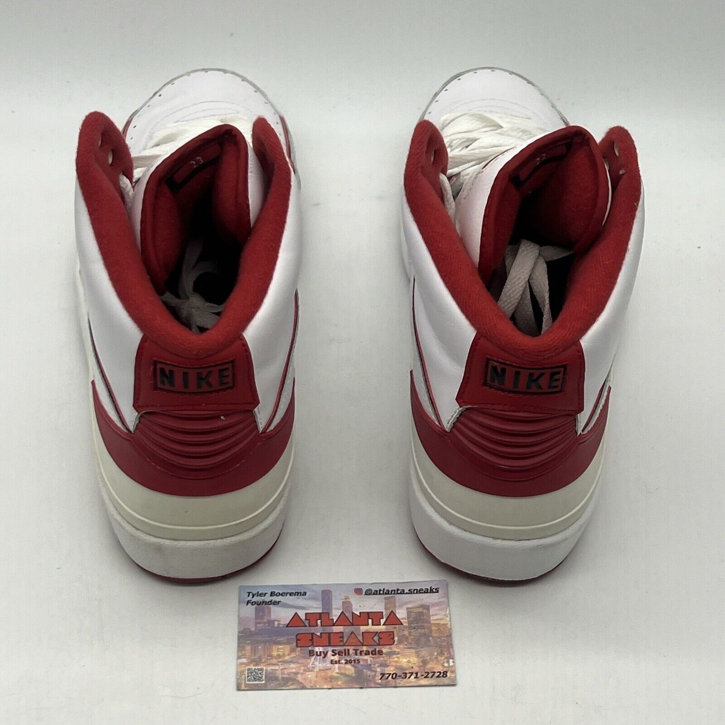 Size 12 - Air Jordan 2 Retro Chicago Home Red White Black Leather (385475-102)