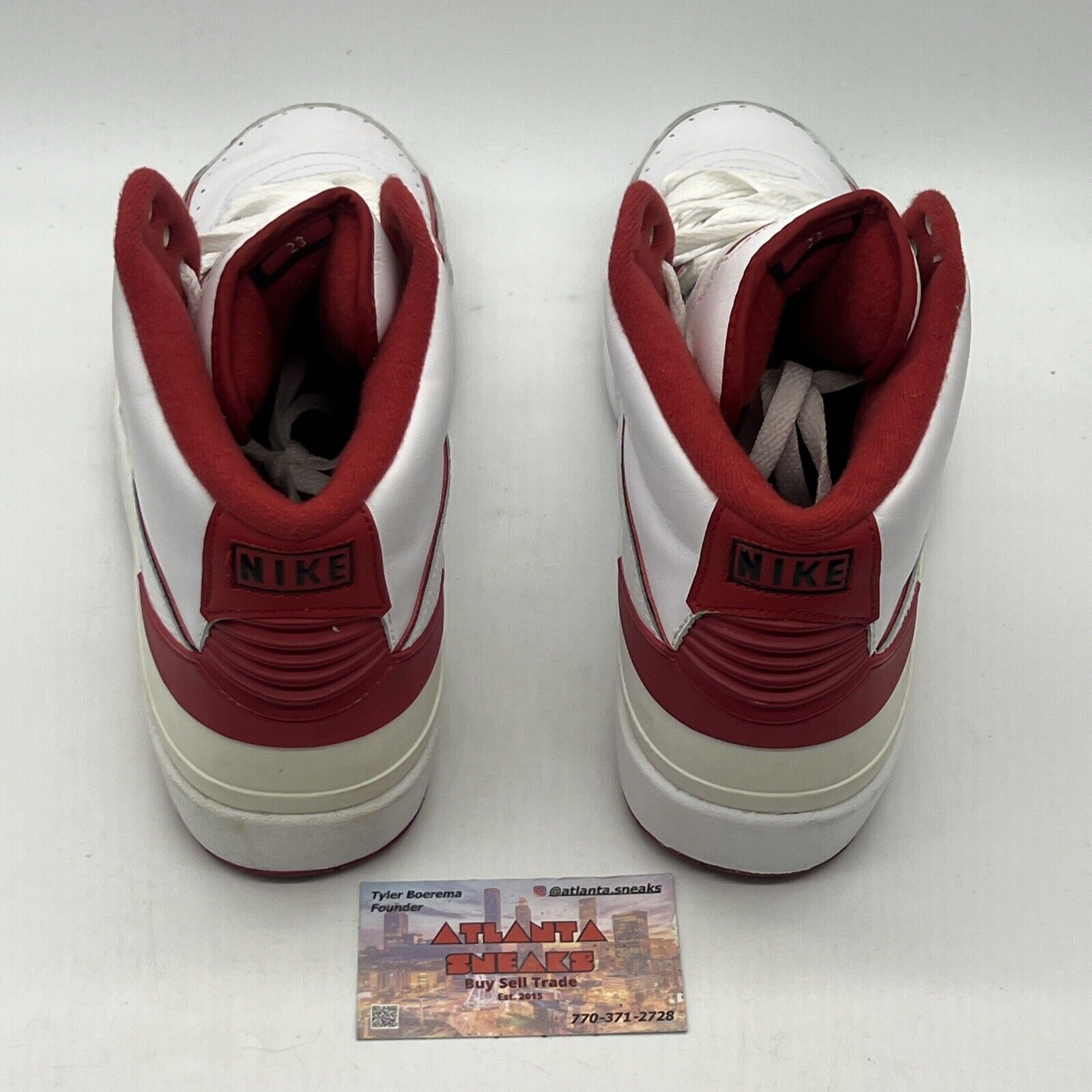 Size 12 - Air Jordan 2 Retro Chicago Home Red White Black Leather (385475-102)