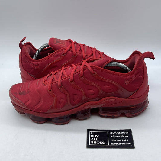 Size 11 - Nike Air VaporMax Plus Triple Red Suede Leather (CW6973-600)