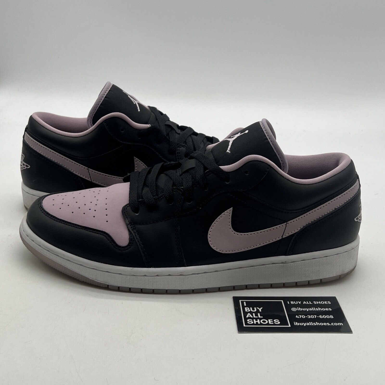 Size 13 - Air Jordan 1 SE Low Black Iced Lilac (DV1309-051)