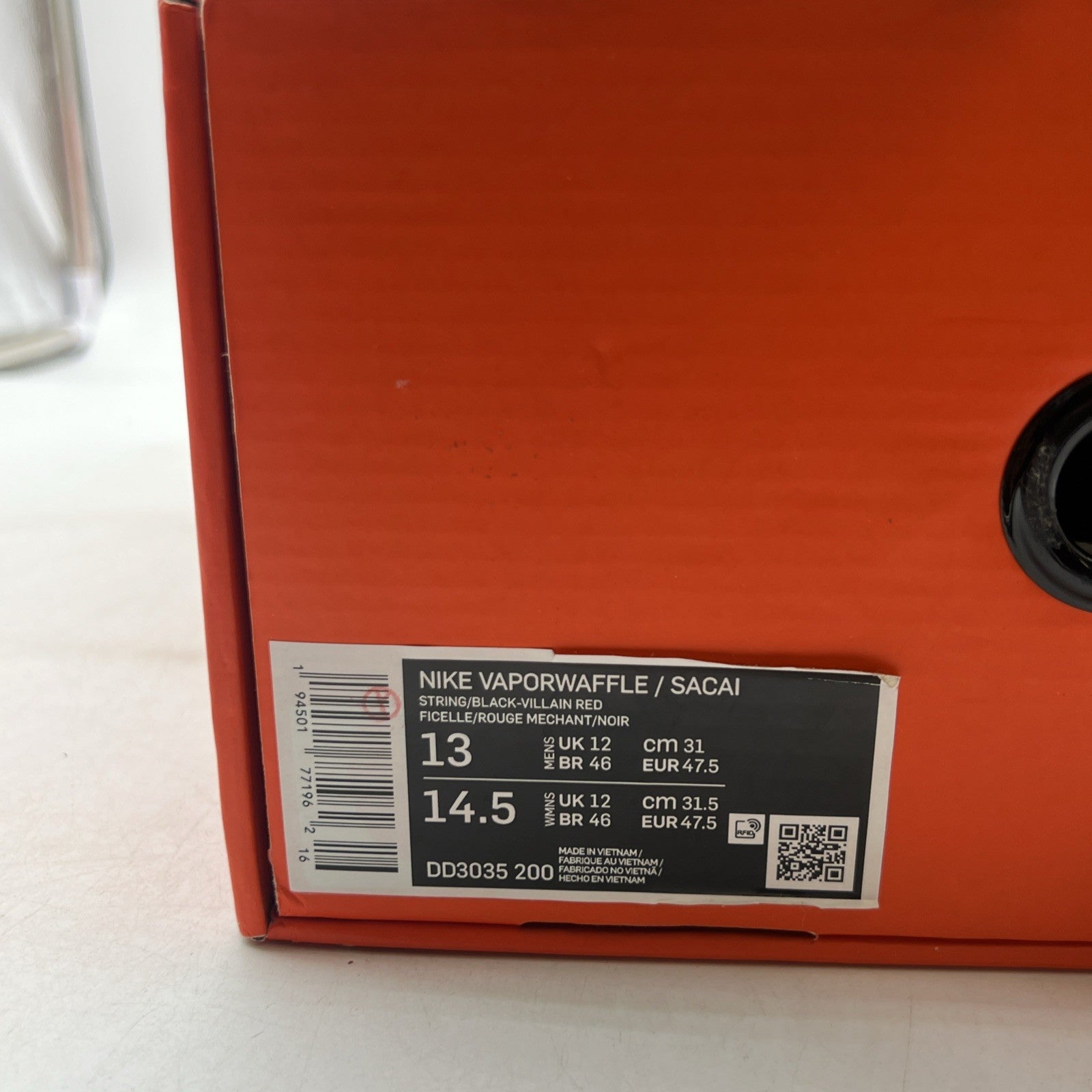 Size 13 - Nike sacai x VaporWaffle SP Villain Red (DD3035-200)