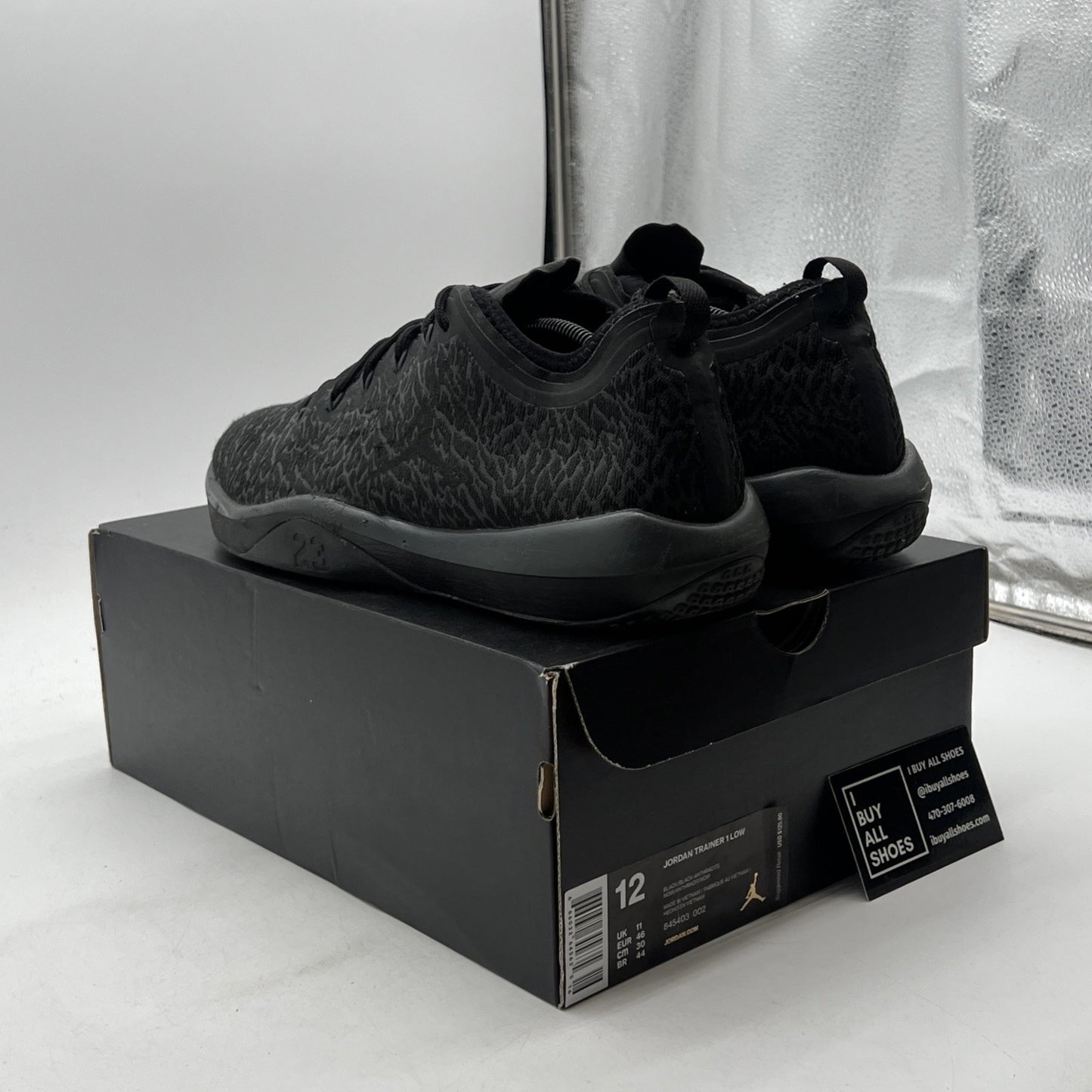 Size 12 - Jordan AJKO Trainer Low Black Anthracite (845403-002)