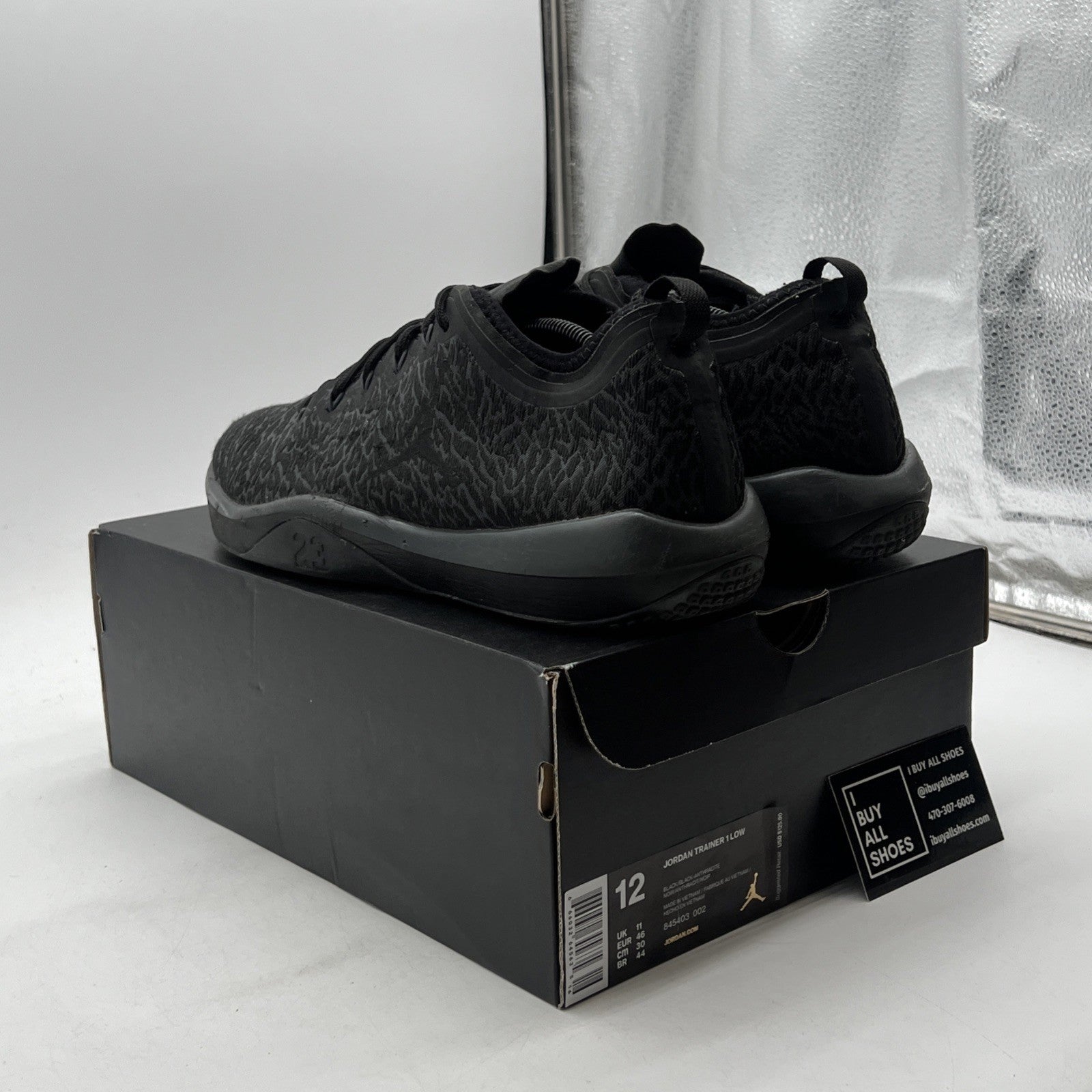 Size 12 - Jordan AJKO Trainer Low Black Anthracite (845403-002)