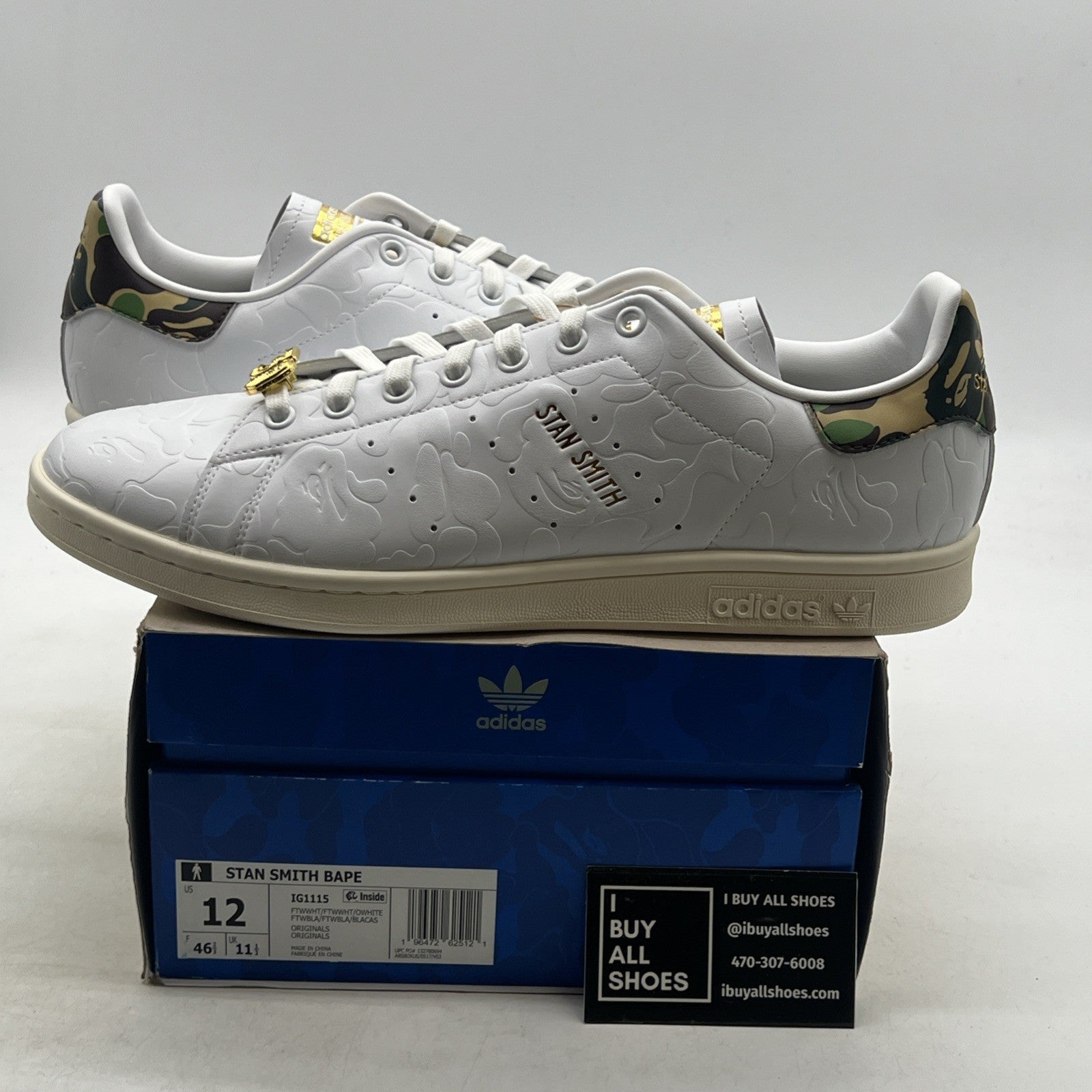 Size 12 - BAPE x Adidas Stan Smith 30th Anniversary (IG1115)