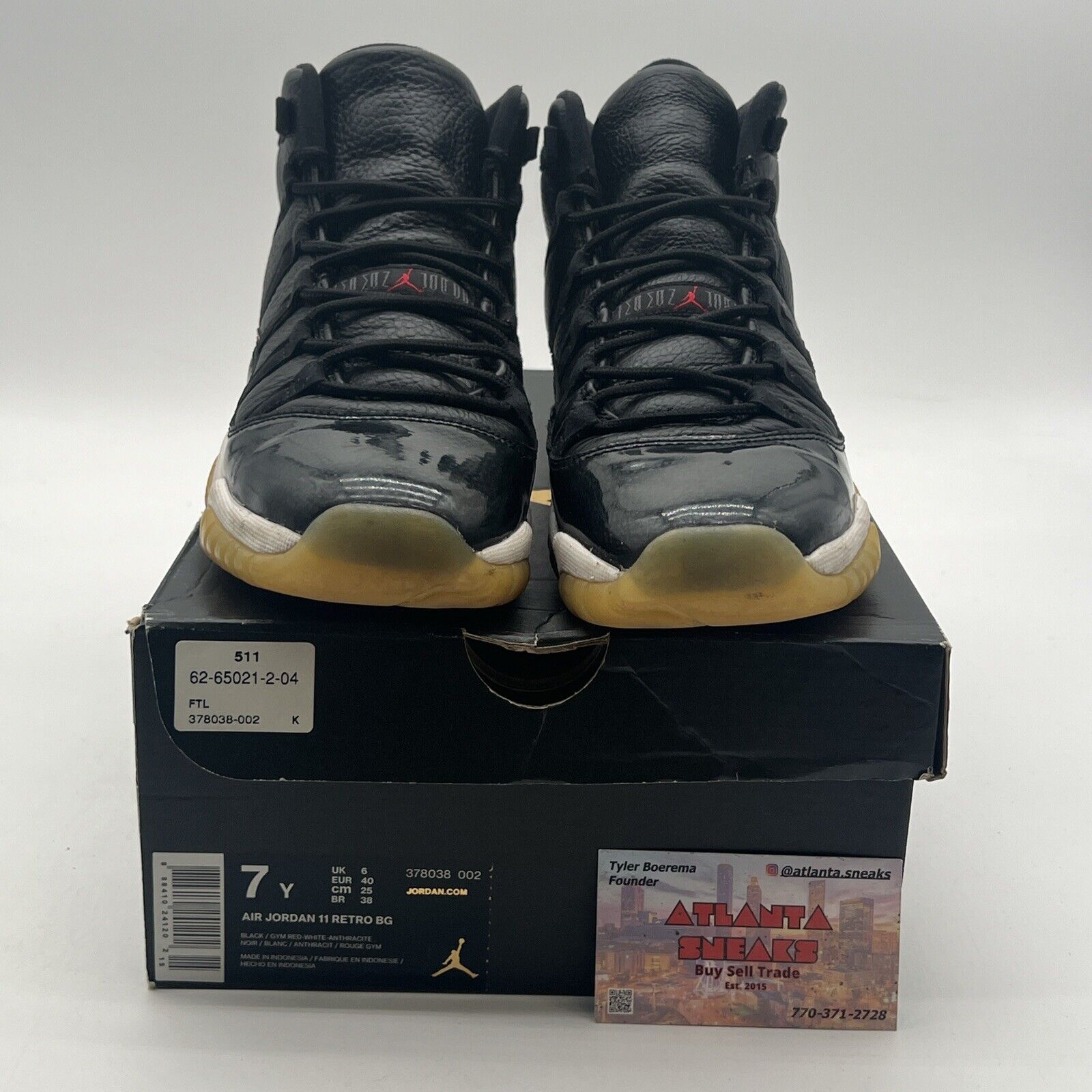 Size 7Y - Nike Air Jordan Retro 11 GS 72-10 (378038-002)