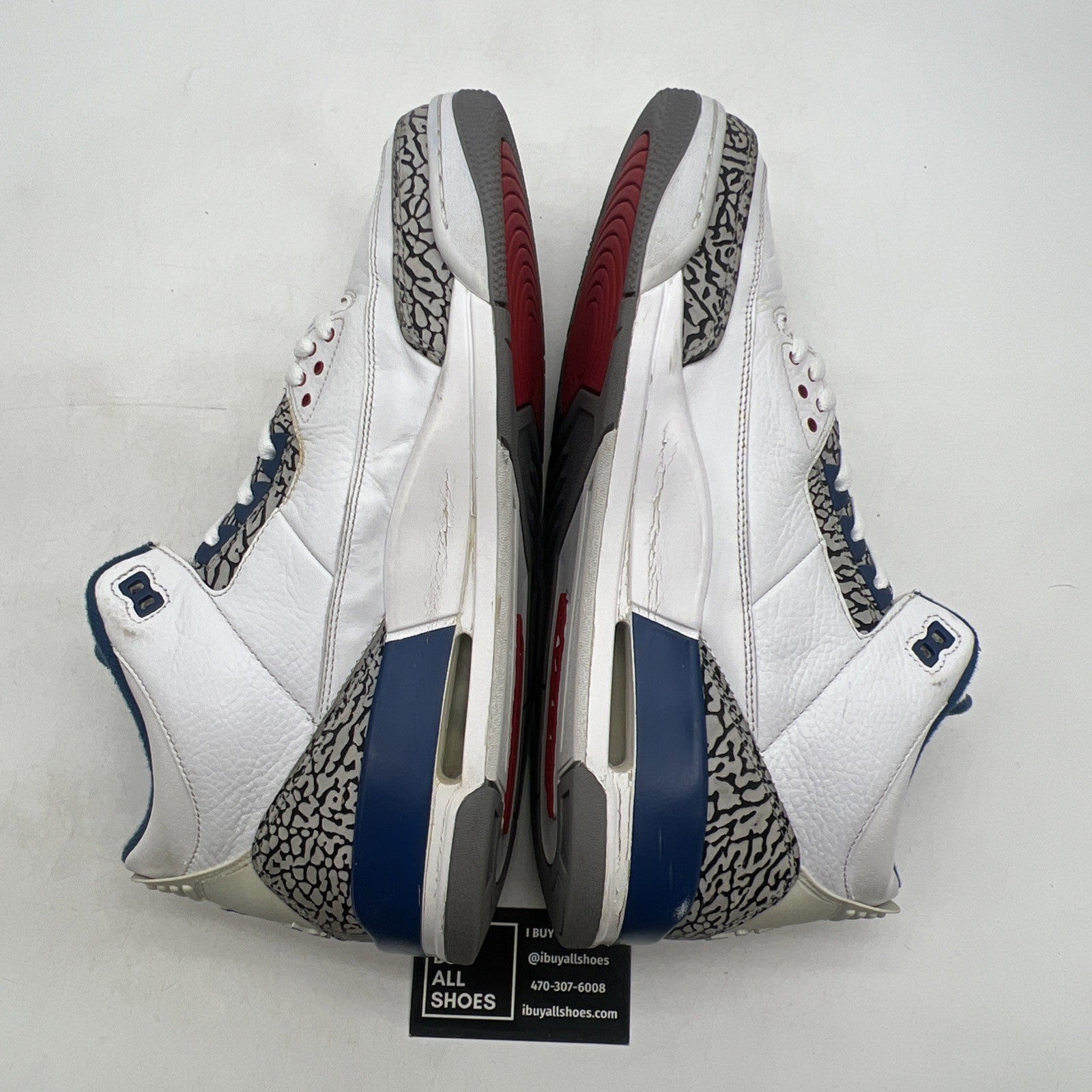 Size 13 - Air Jordan 3 Retro 2011 True Blue (136064-104)