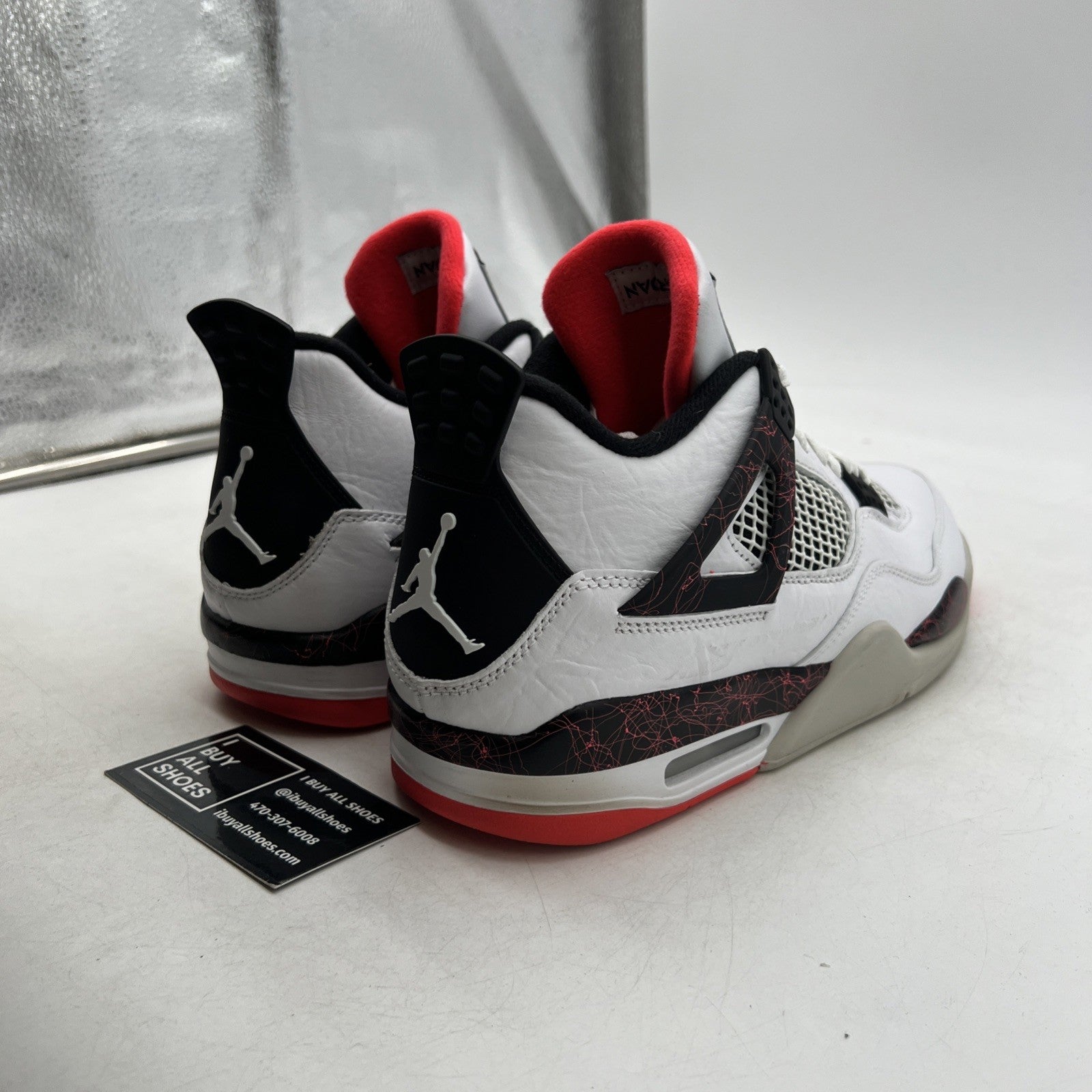 Size 10 - Air Jordan 4 Retro Pale Citron, Bright Crimson 2019 (308497-116)