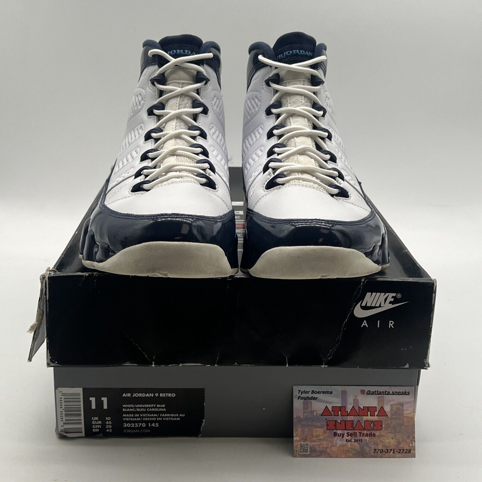 Size 11 - Air Jordan 9 Retro UNC (302370-145)