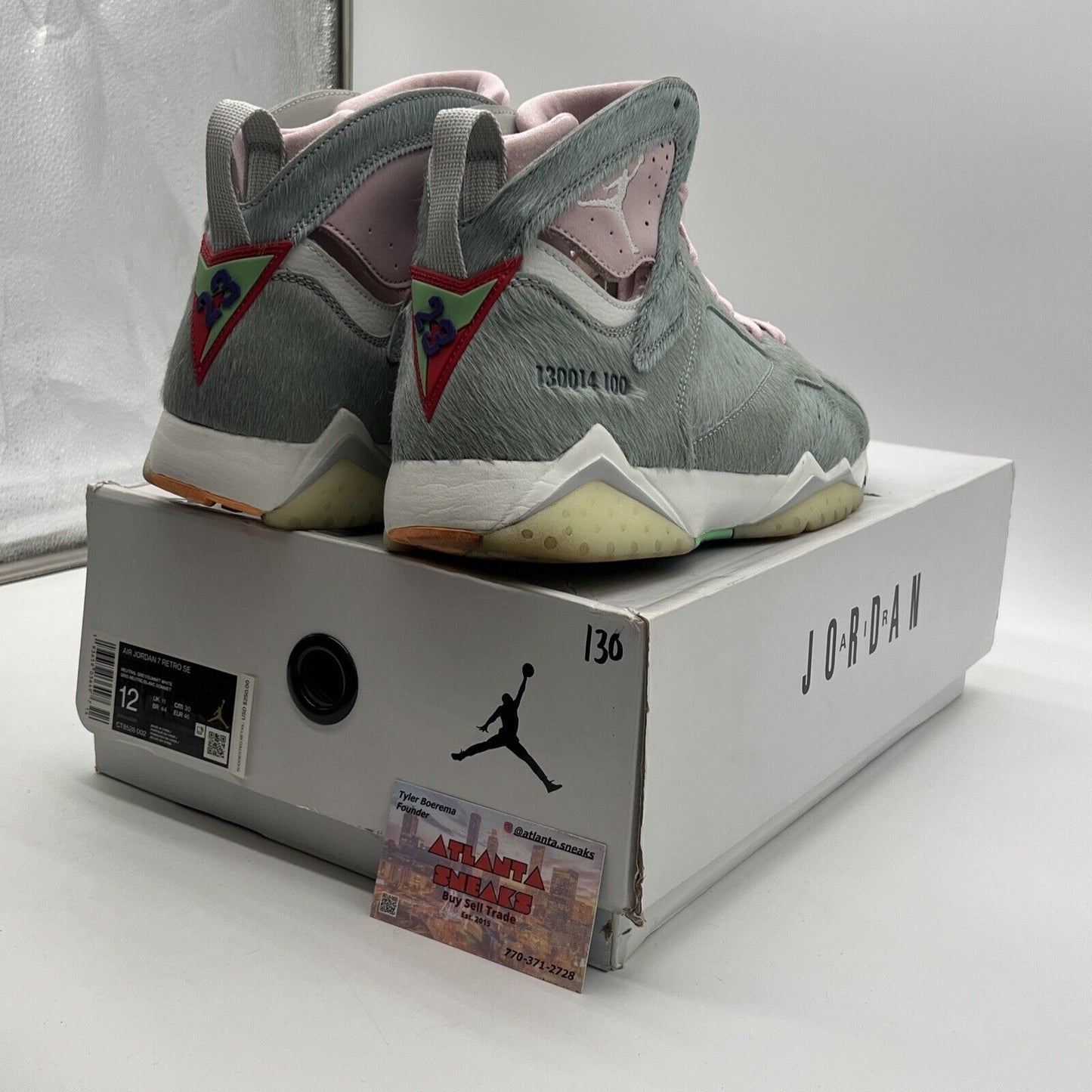 Size 12 - Air Jordan 7 Retro SE Hare 2.0 Grey Pink (CT8528-002)