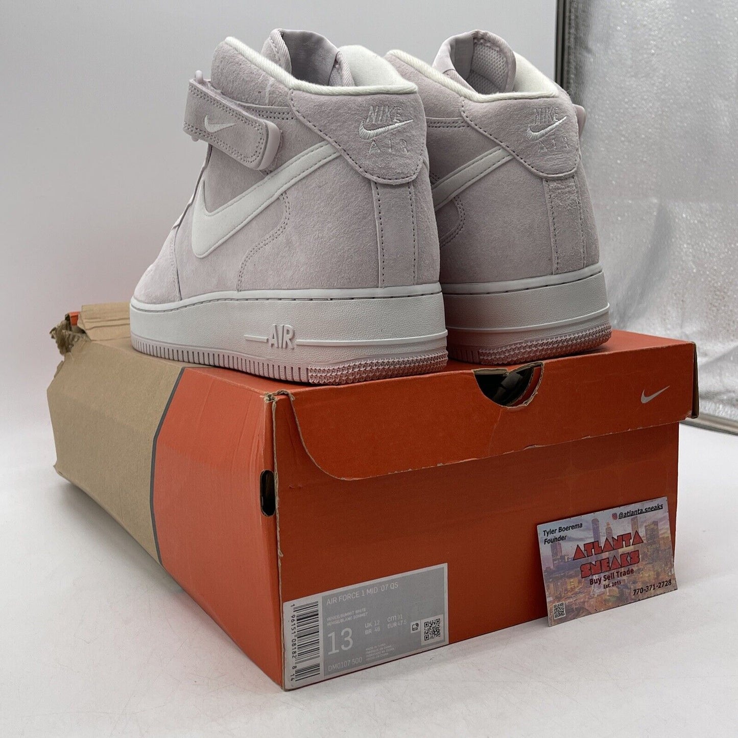 Size 13 - Nike Air Force 1 Mid Venice Purple White Suede (DM0107-500)