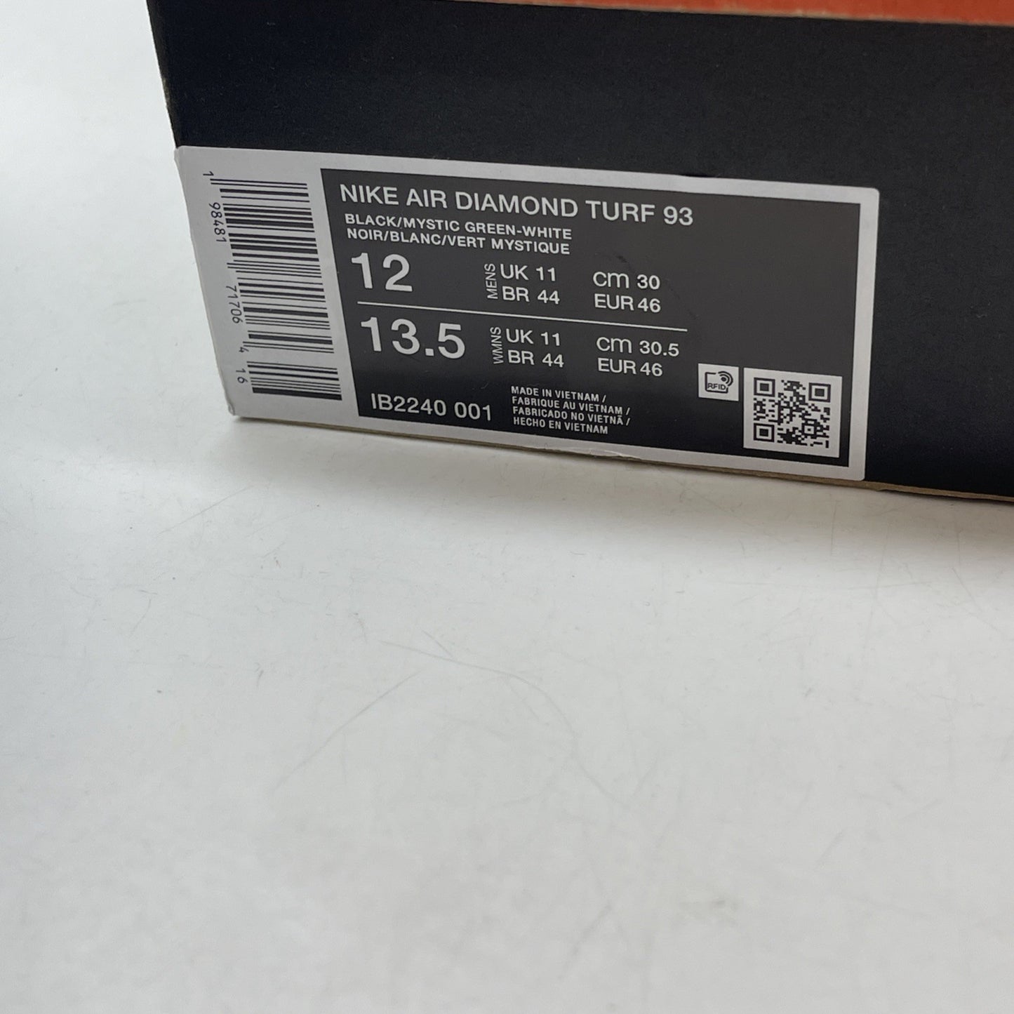 Size 12 - Nike Air Diamond Turf 2025 Emerald (IB2240-001)