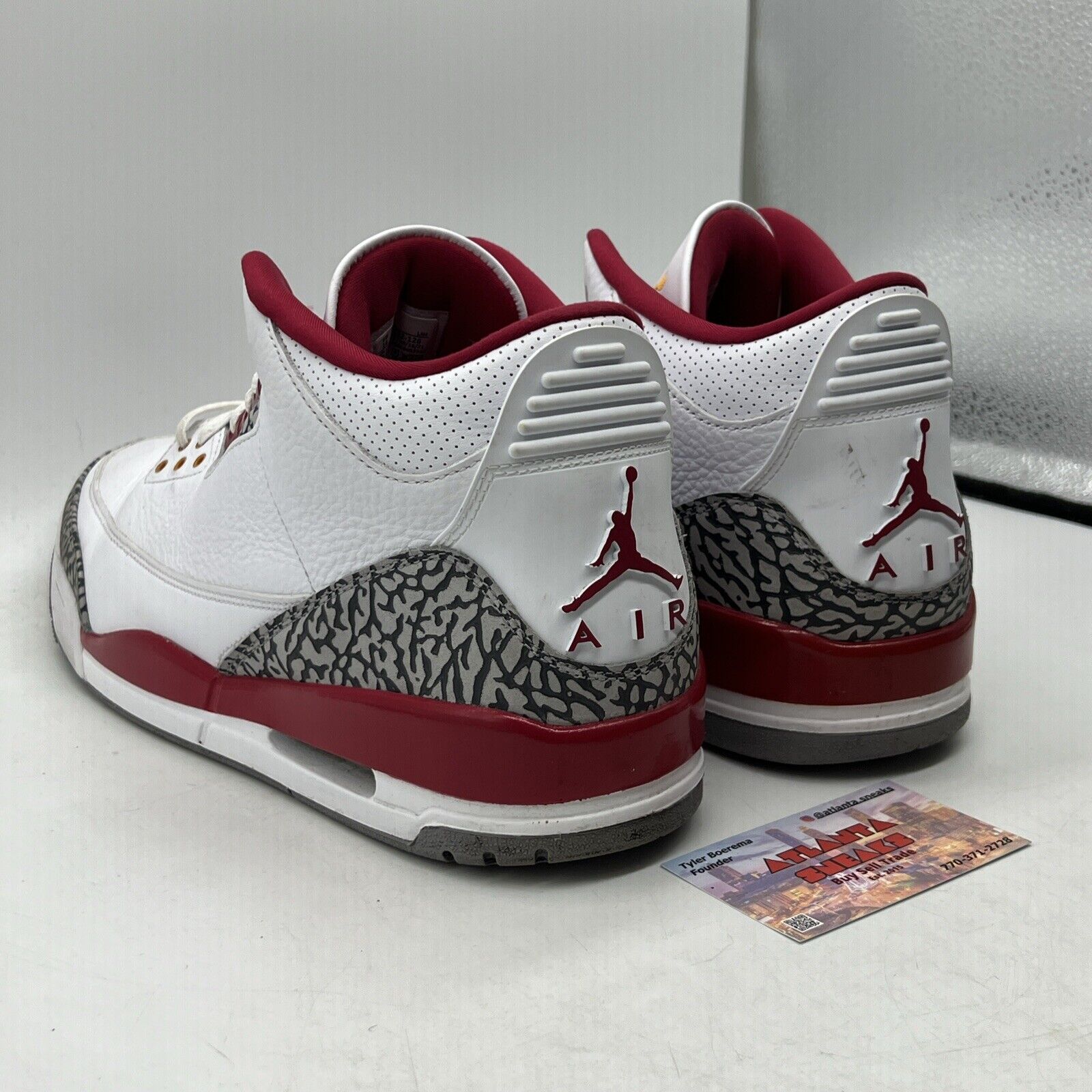 Size 14 - Jordan 3 Retro Mid Cardinal Red White Leather (CT8532-126)