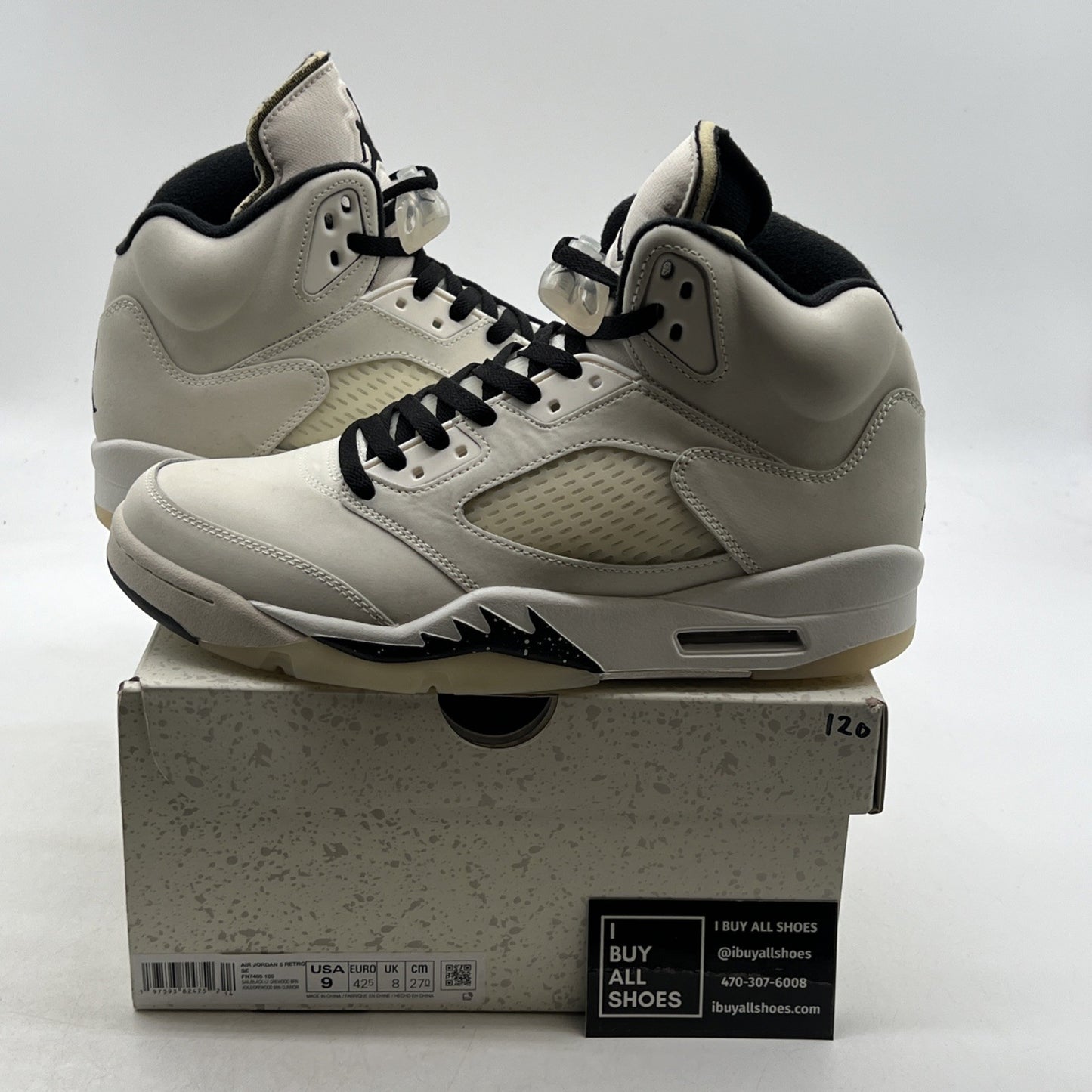 Size 9 - Air Jordan 5 Retro SE Sail (FN7405-100)