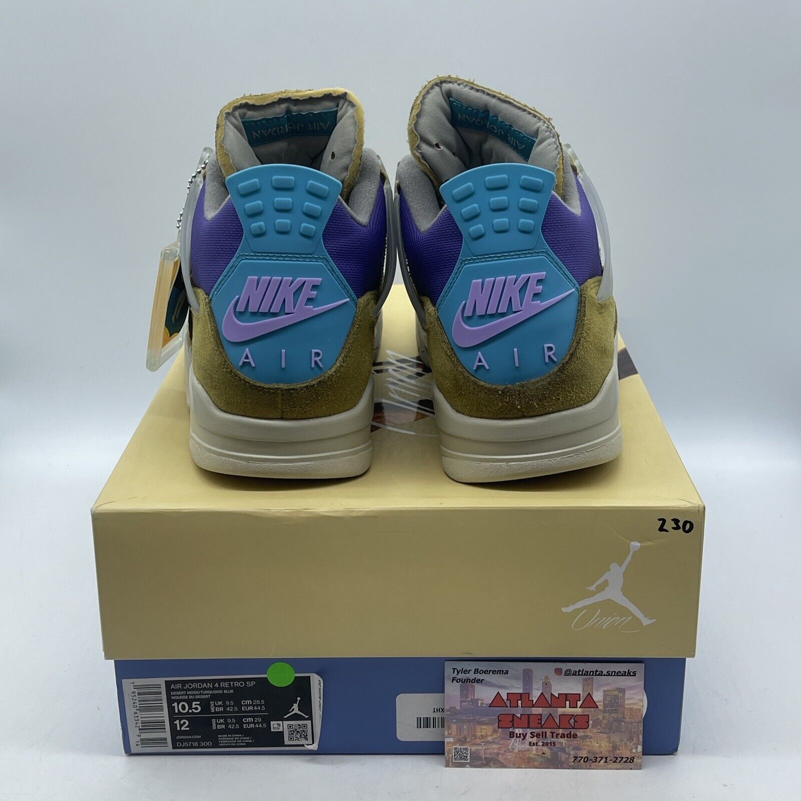 Size 10.5 - Jordan 4 Retro SP x Union 30th Anniversary Suede Leather (DJ5718-300