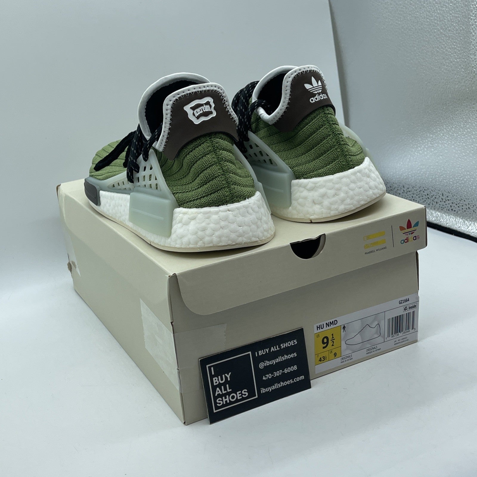 Size 9.5 - adidas BBC Ice Cream x Pharrell x NMD Human Race Running Dog