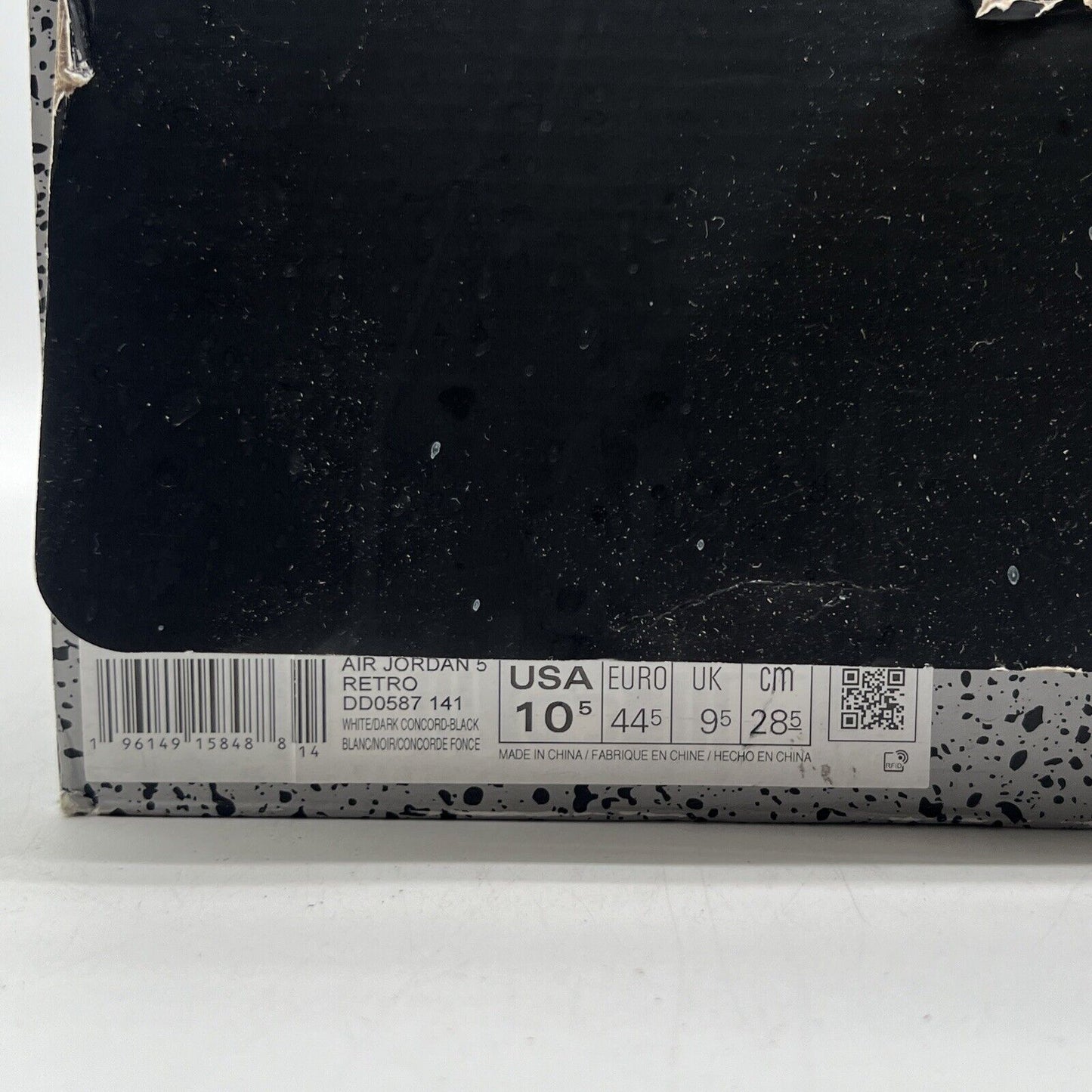 Size 10.5 - Jordan 5 Concord 2022 White Purple Black Leather (DD0587-141)