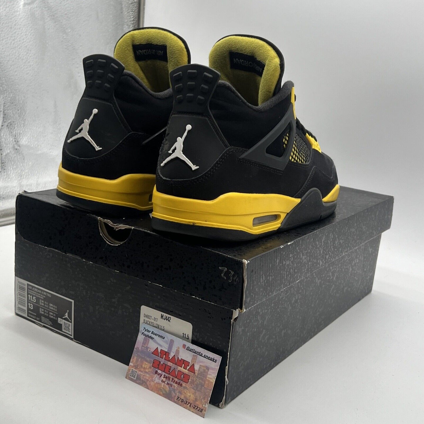 Size 11.5 - Air Jordan 4 Retro Mid Thunder (DH6927-017)