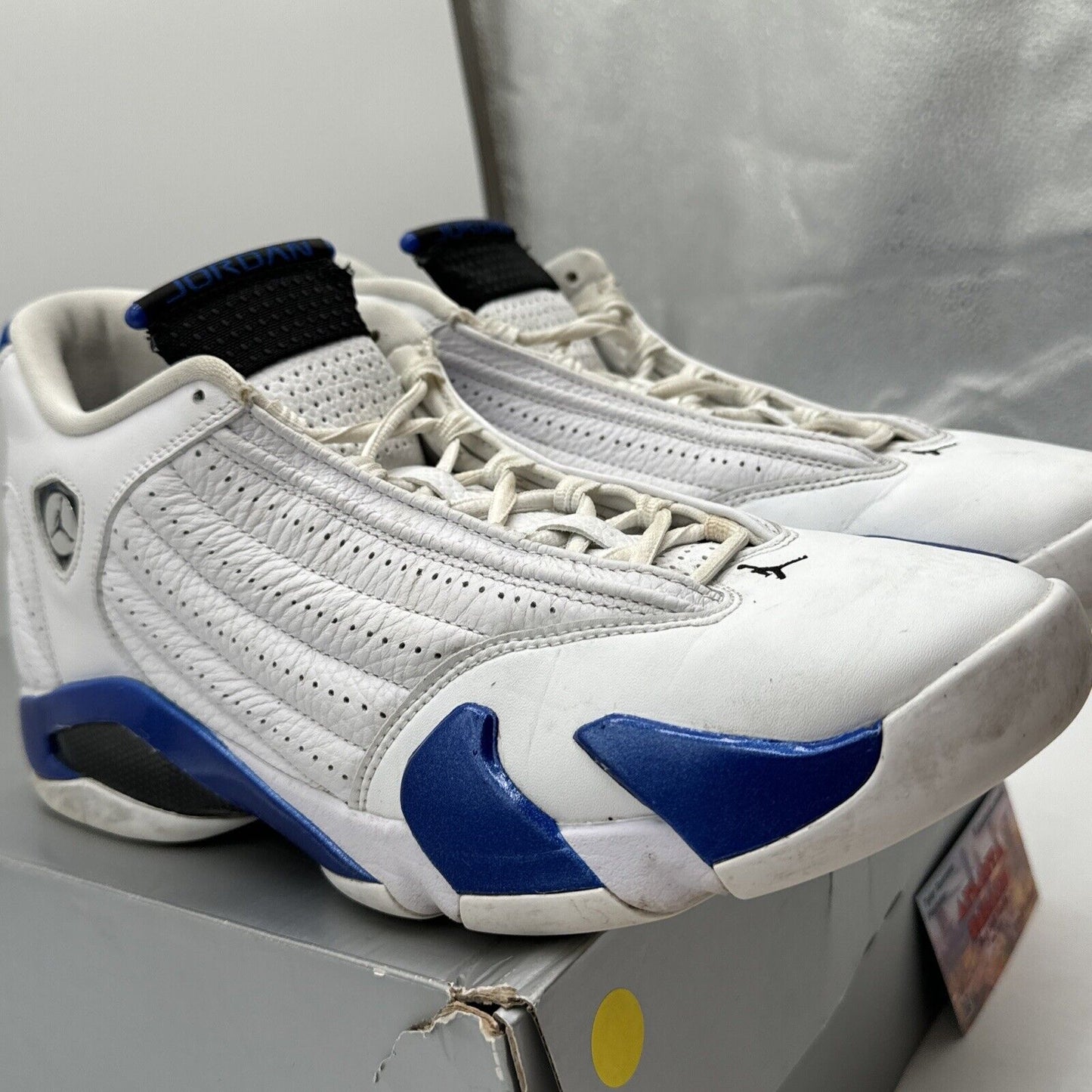 Size 12 - Jordan 14 Retro Hyper Royal 2020 White Leather Blue Royal OG All