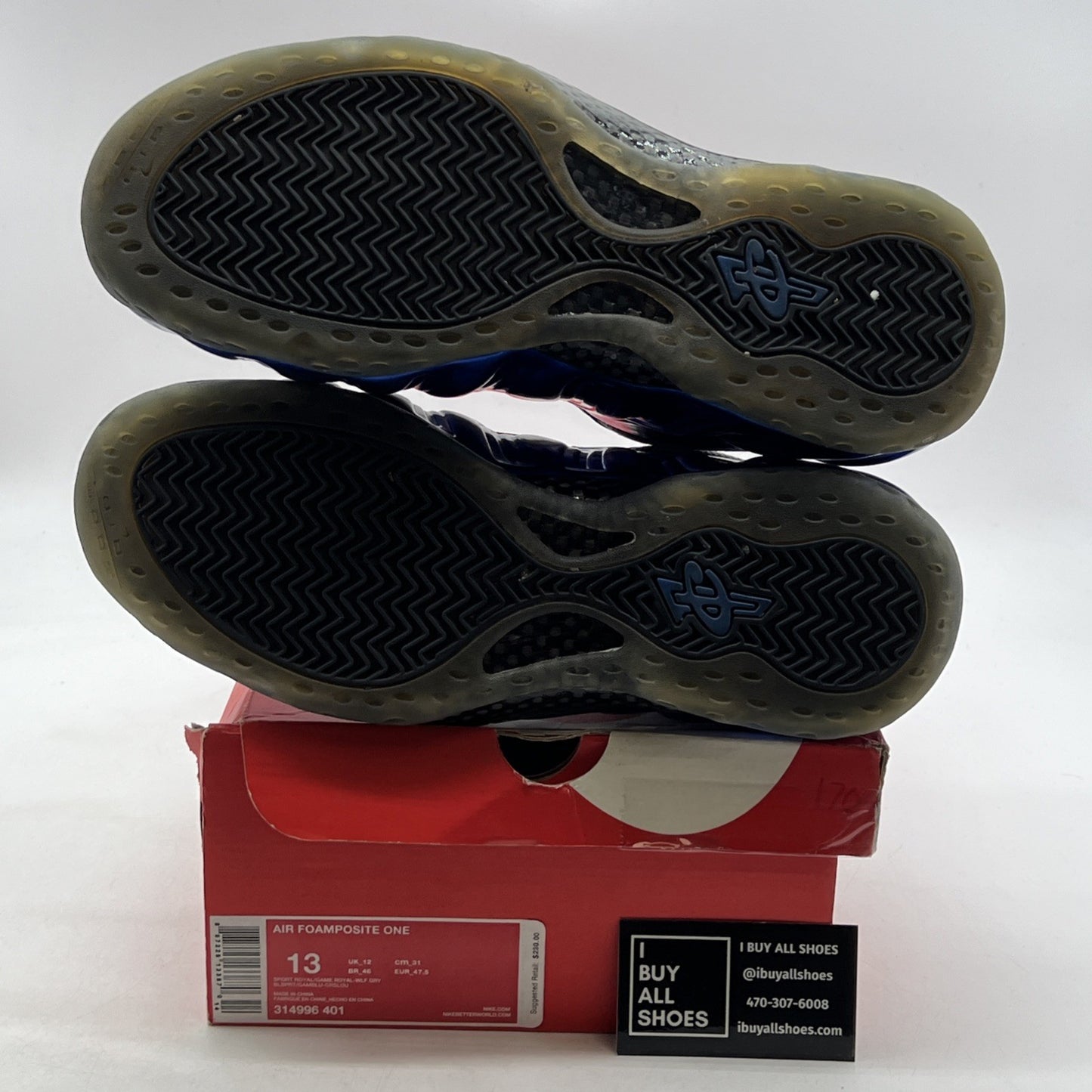 Size 13 - Nike Air Foamposite One Sport Royal (314996-401)