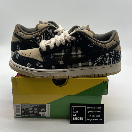 Size 9.5 - Travis Scott x Nike SB Dunk PRM QS Low Cactus Jack (CT5053-001)
