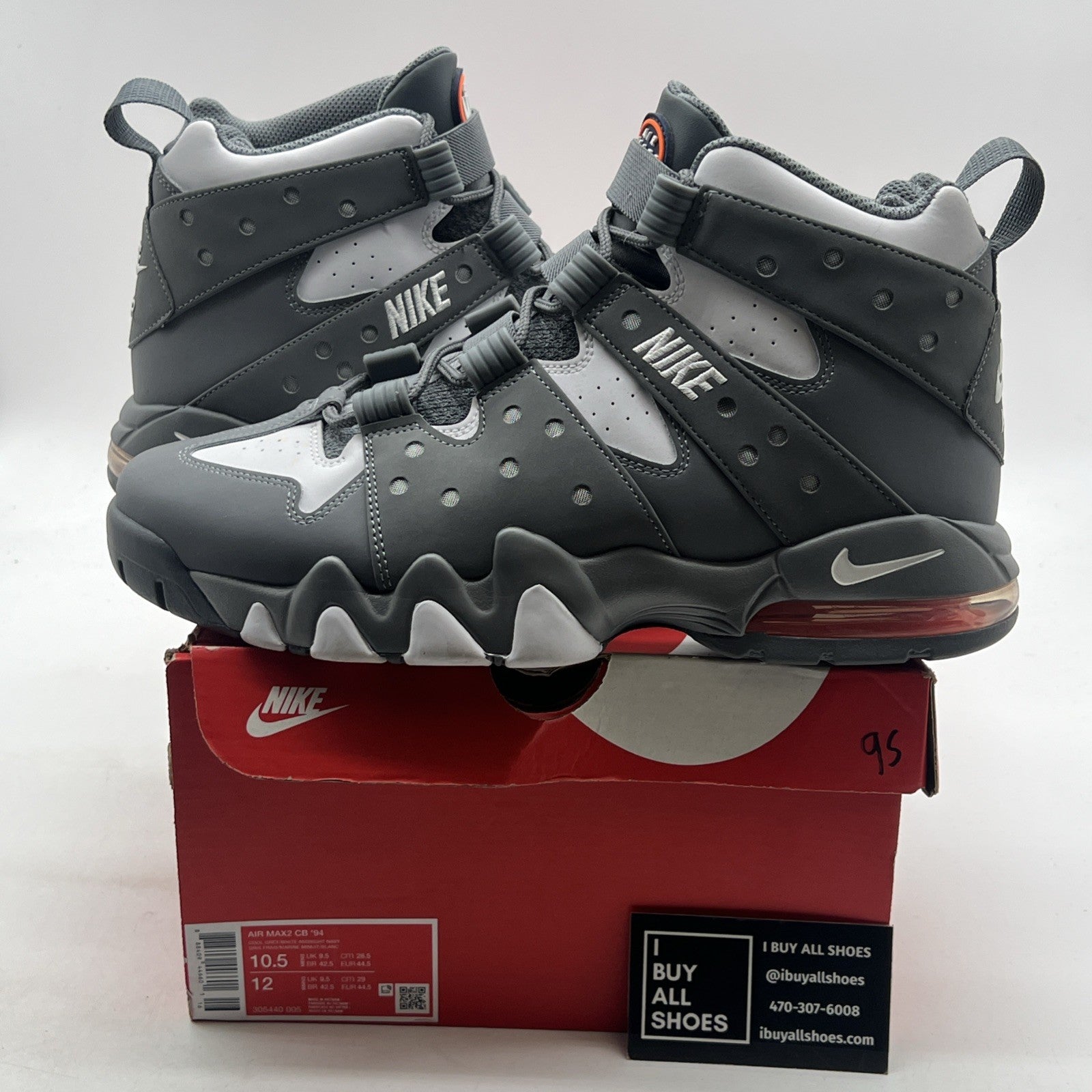 Size 10.5 - Nike Air Max 2 CB 94 2015 Cool Grey (305440-005)