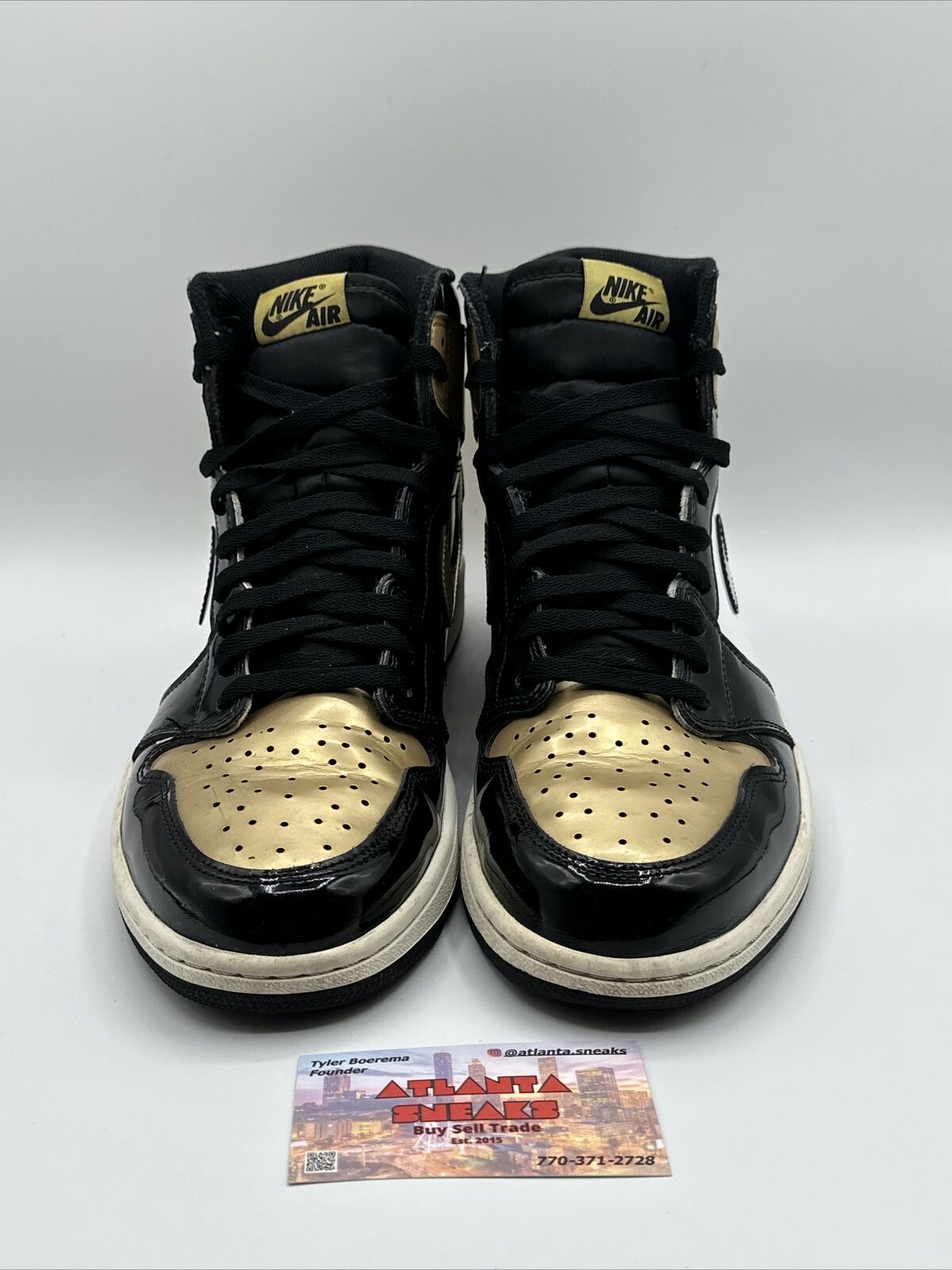 Size 12 - Jordan 1 Retro High OG NRG Gold Toe 2018