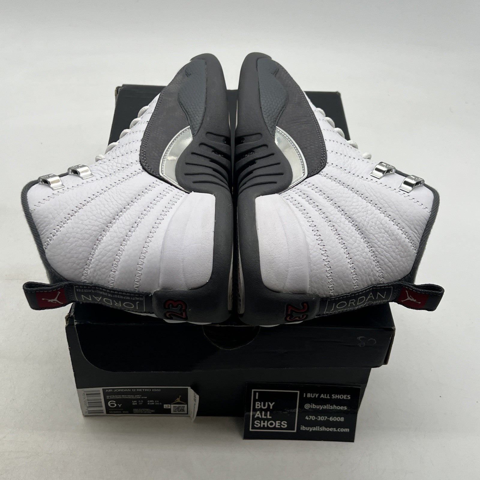 Size 6Y - Air Jordan 12 Retro Dark Grey (153265-160)