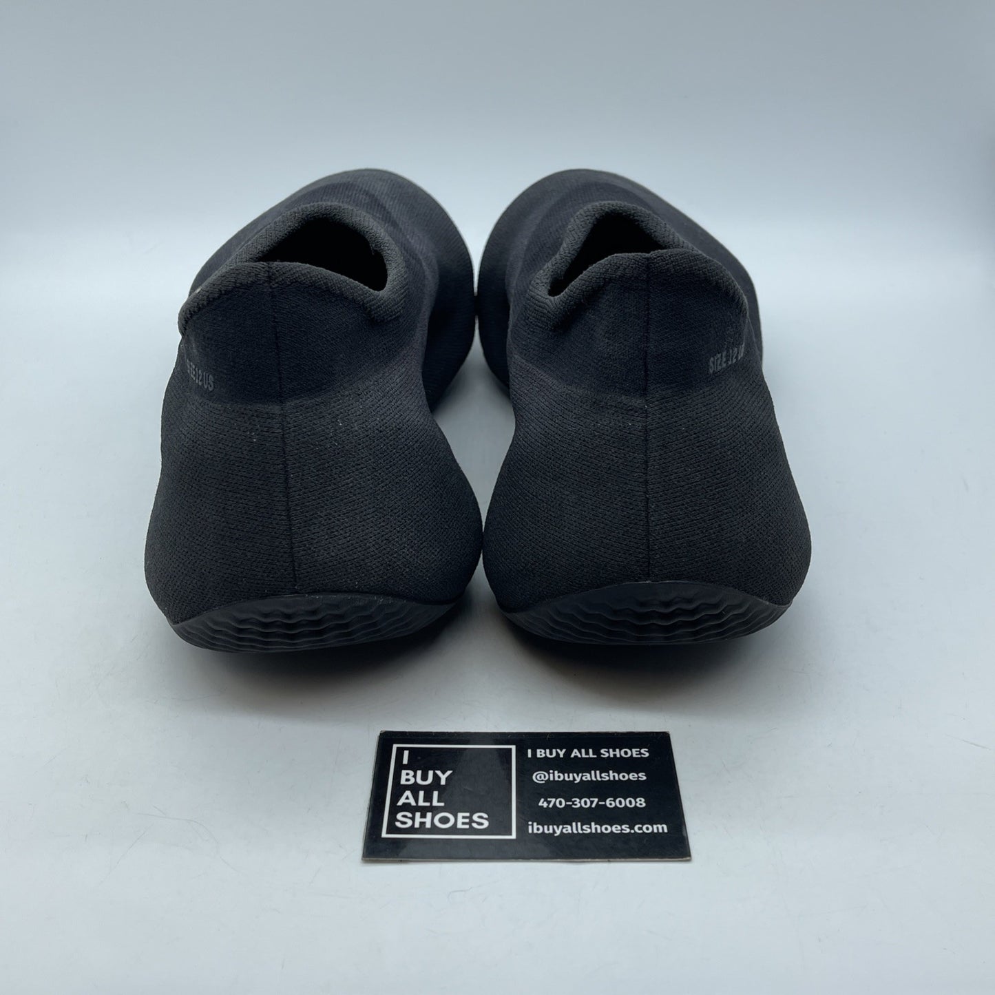 Size 12 - adidas Yeezy Knit Runner Fade Onyx Black Suede (IE1663)