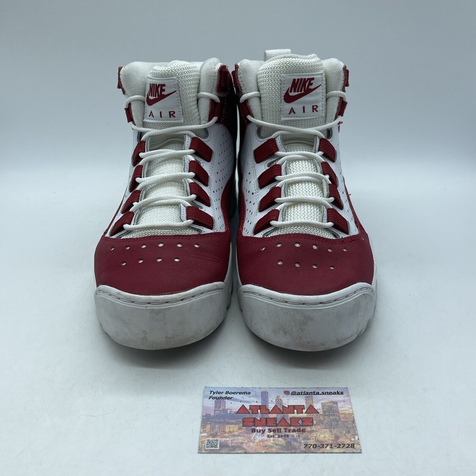 Size 9.5 - Nike Air Darwin Varsity Red White Leather Suede (AJ9710-600)